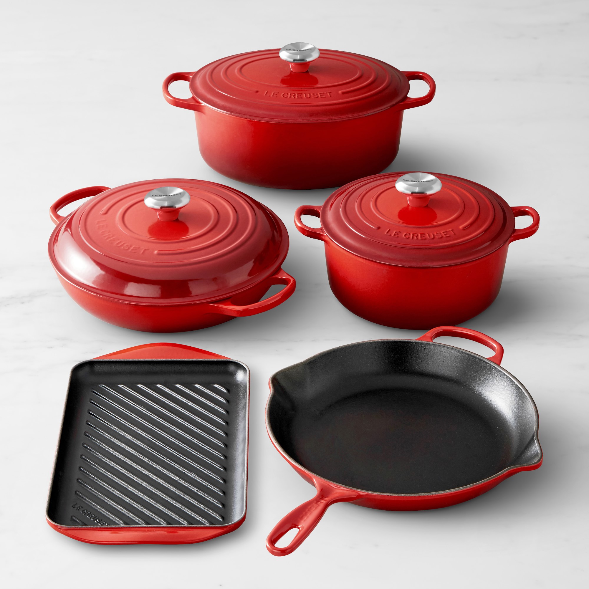 Le Creuset Signature Enameled Cast Iron 8-Piece Cookware Set