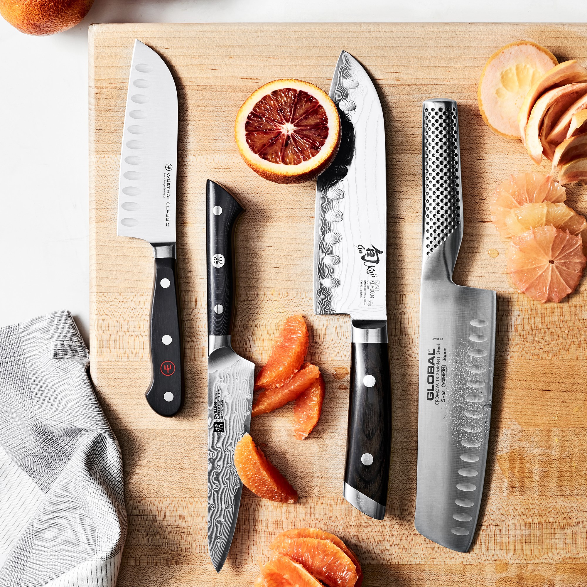 Shun Kaji Hollow-Ground Santoku Knife