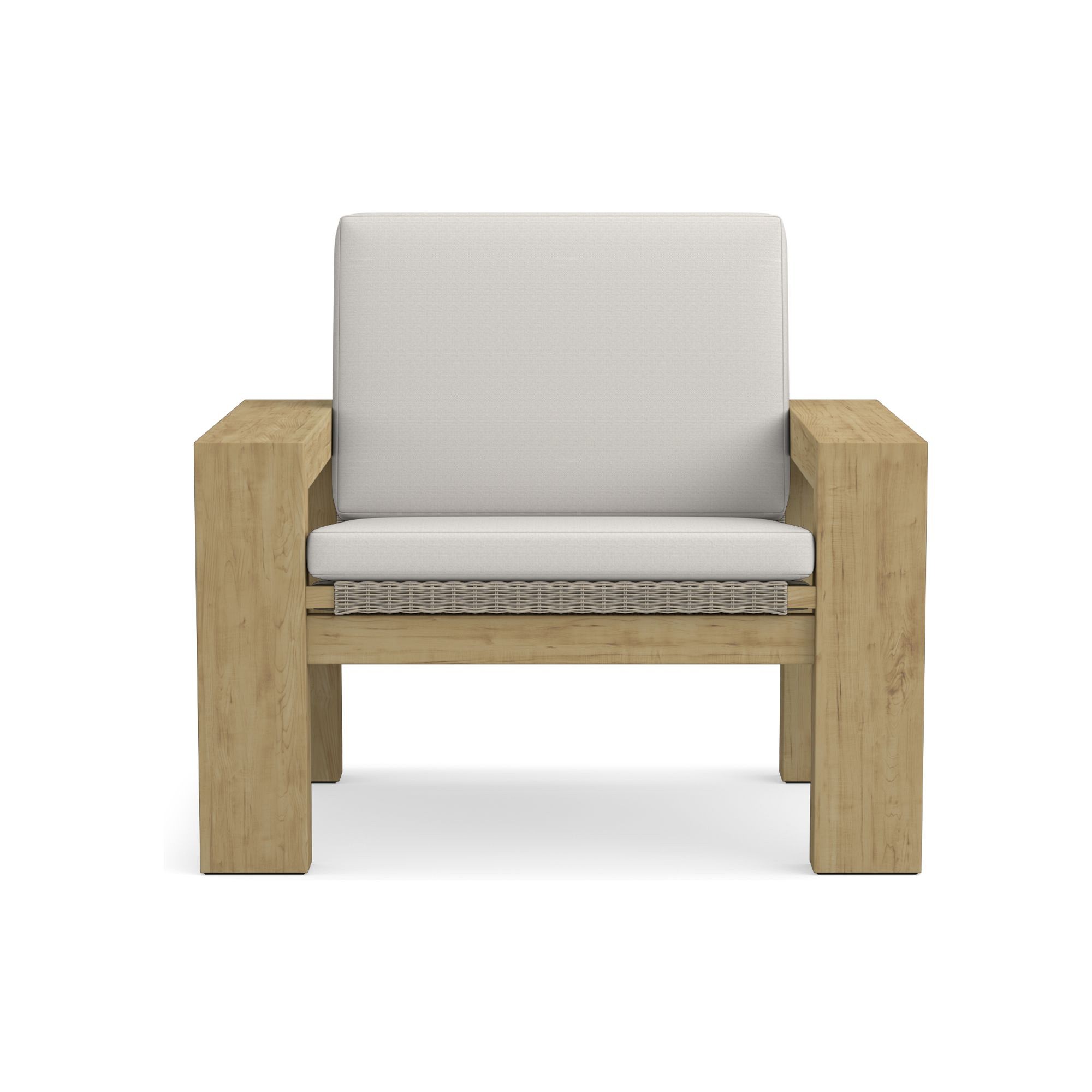 Larnaca Outdoor Teak x All-Weather-Weave Club Chair Cushions