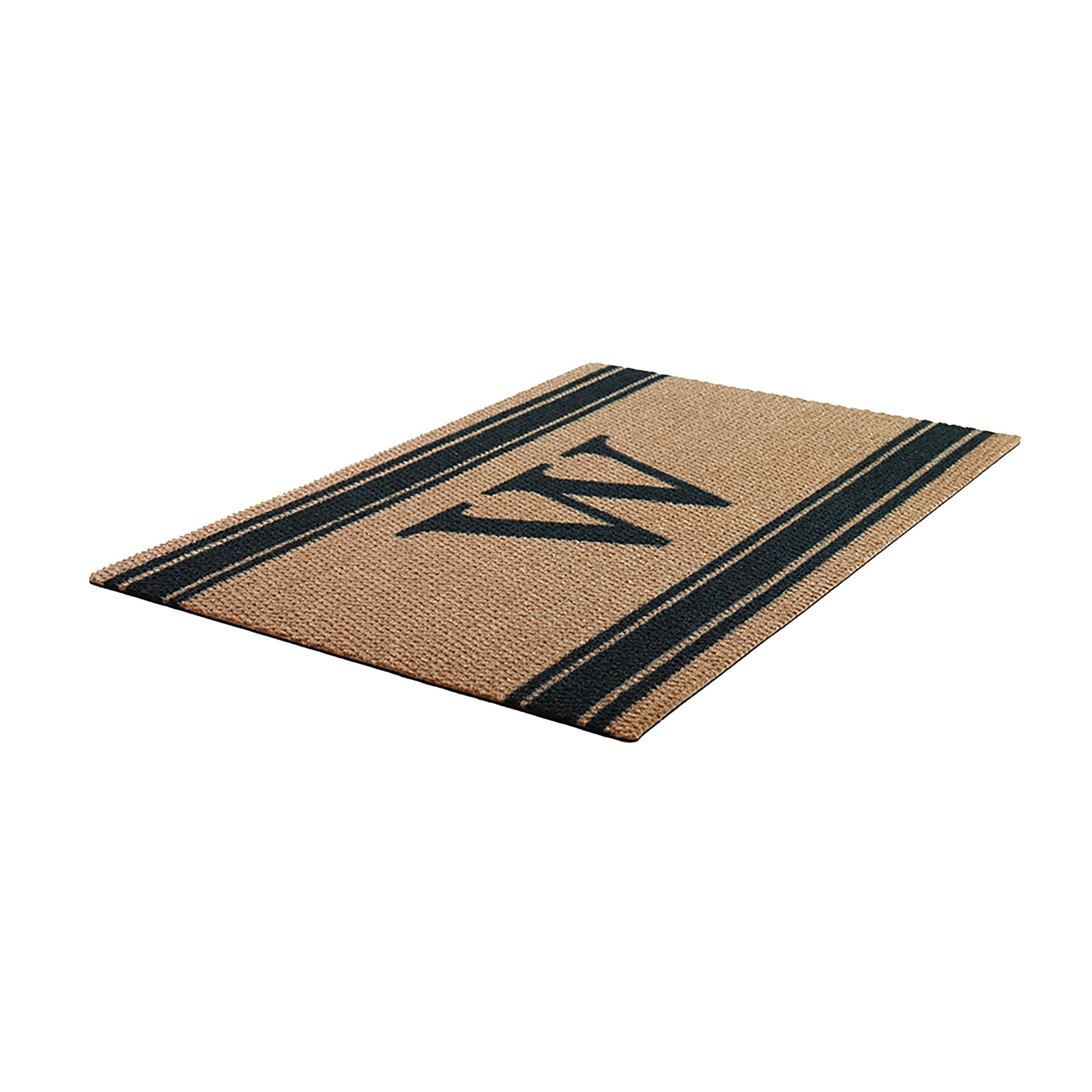 Neighburly Initial Stripes Indoor/Outdoor Monogram Doormat