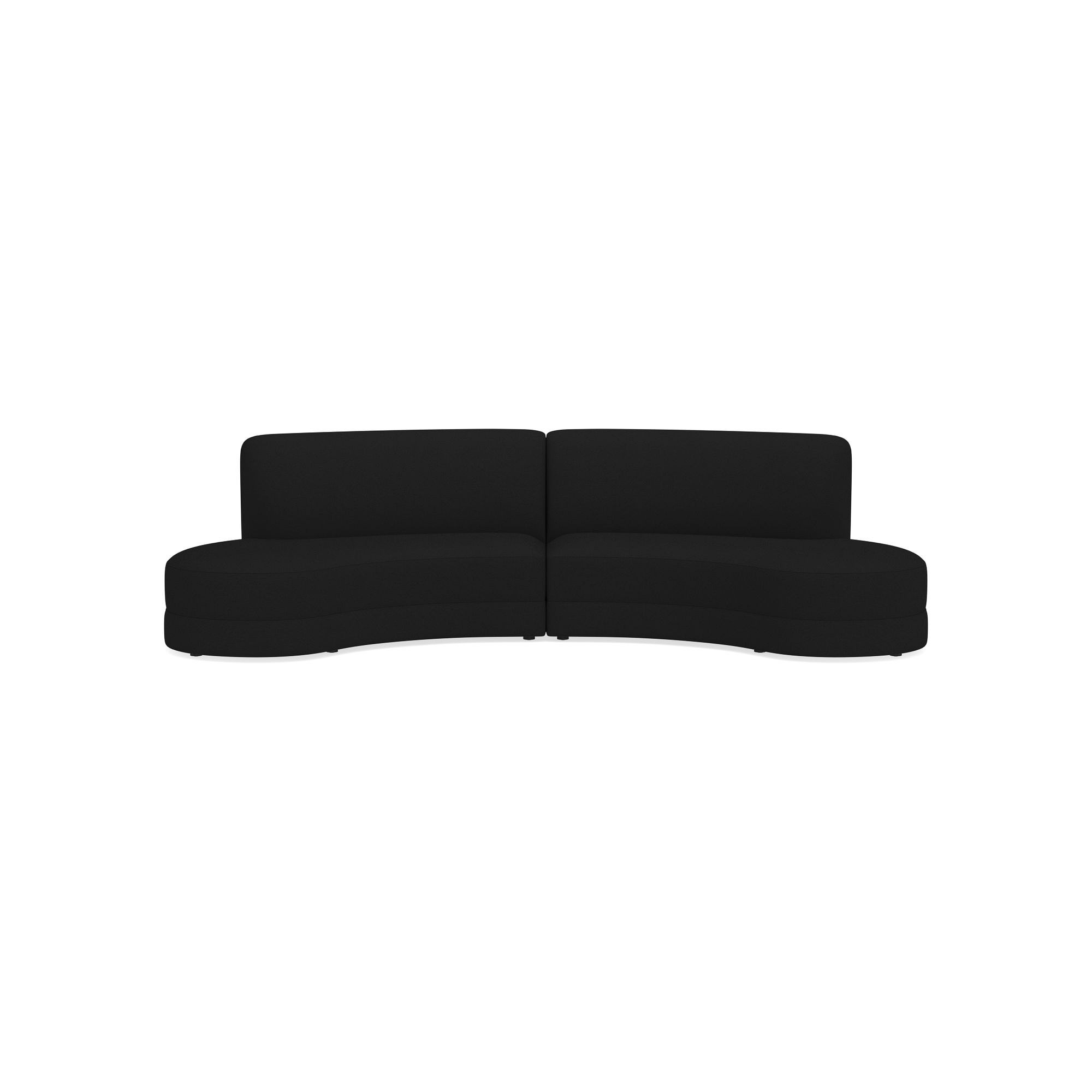 Capri 2-Piece Bumper Armless Sectional (132
