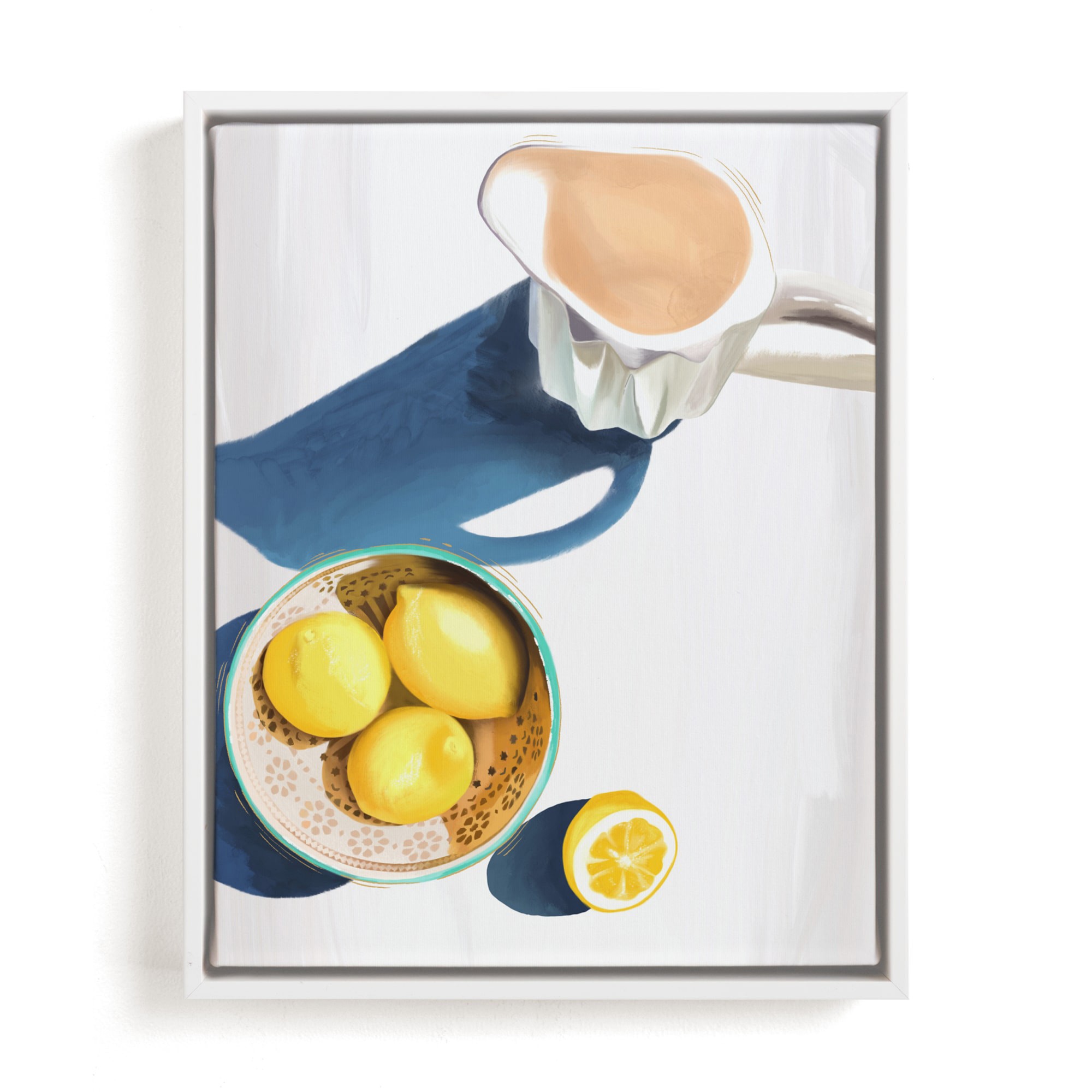 Flatlay Lemon Study No.2 Limited Edition Kitchen Art by Minted