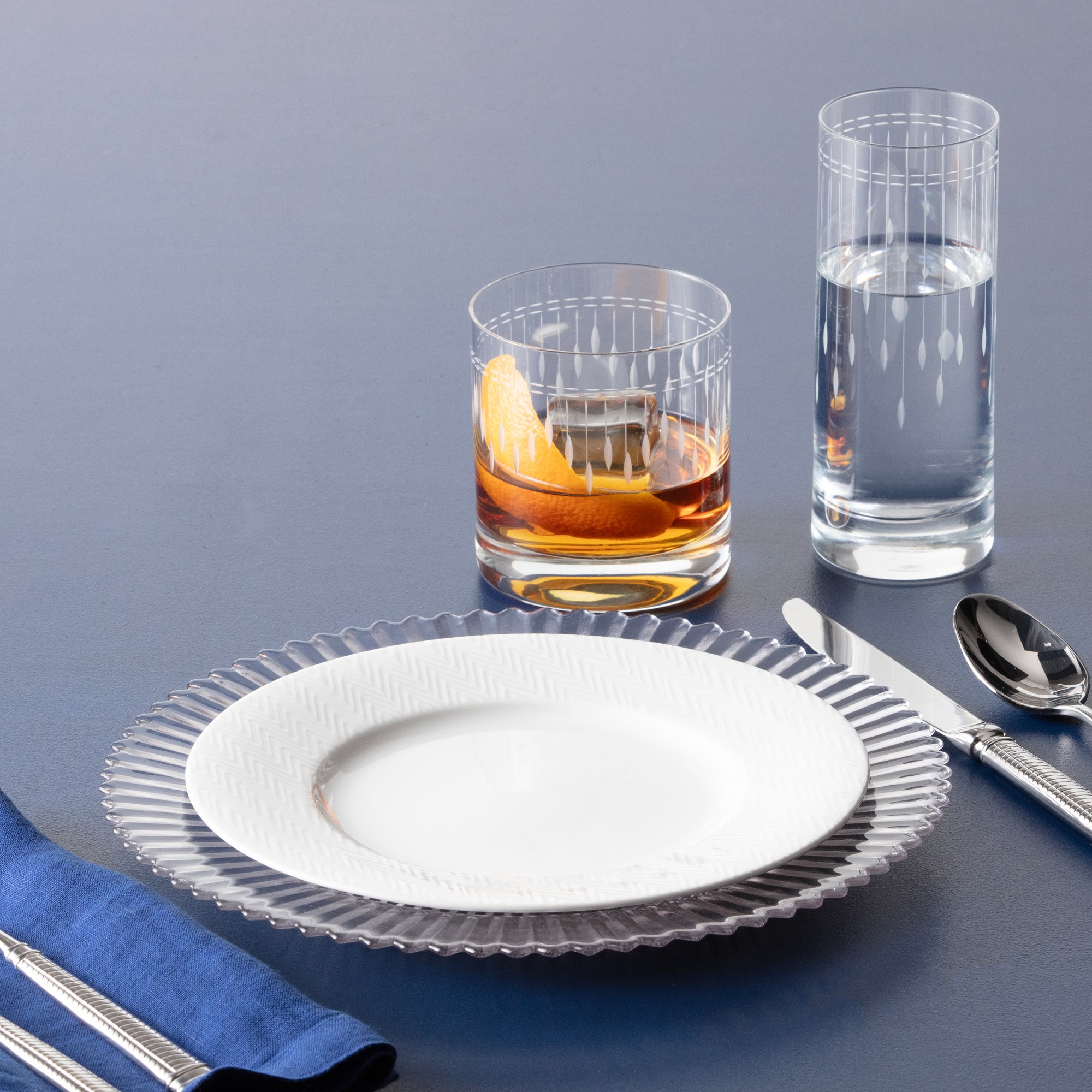 Schott Zwiesel Vanity Etched Double Old-Fashioned Glasses, Set of 6