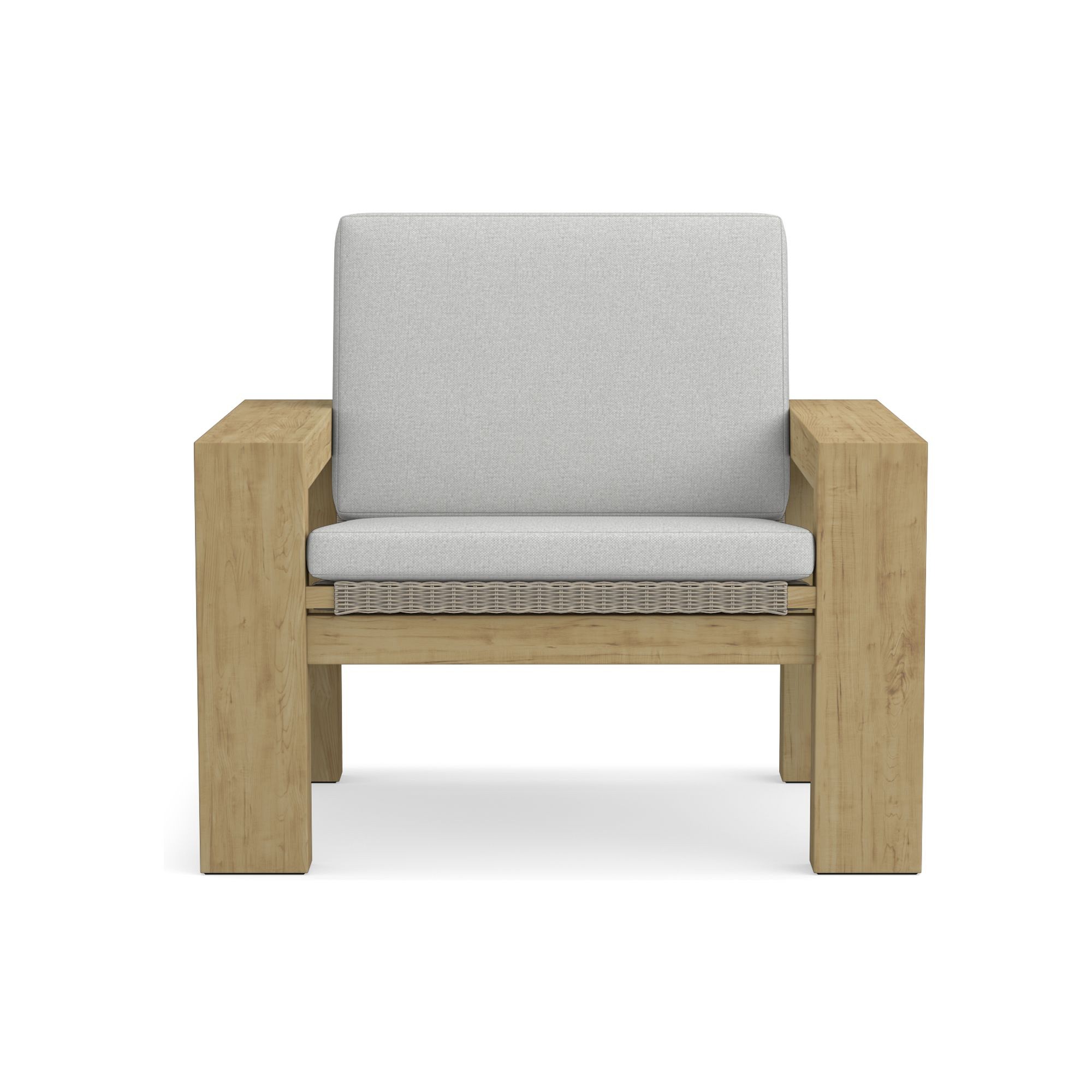 Larnaca Outdoor Teak x All-Weather Weave Club Chair Cushions