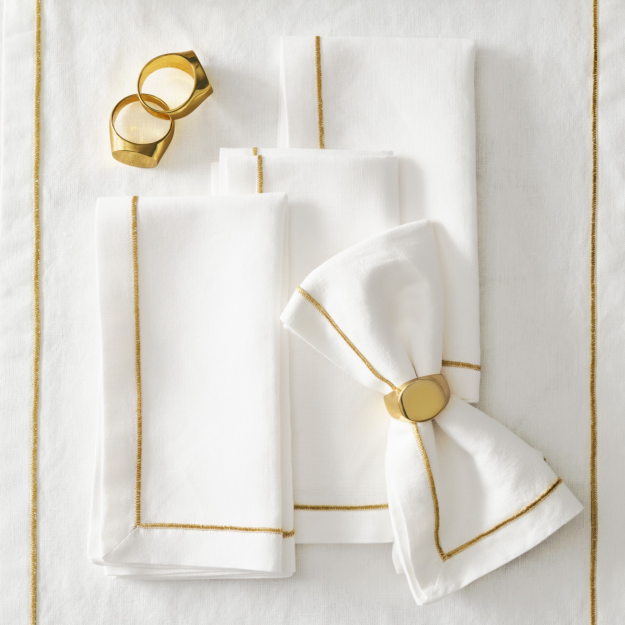 Signet Napkin Rings, Set of 4