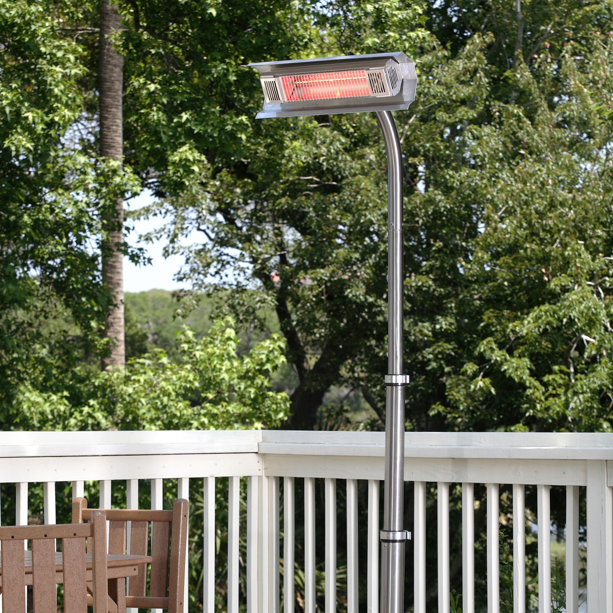 Stainless Steel Pole Mounted Infrared Patio Heater (22