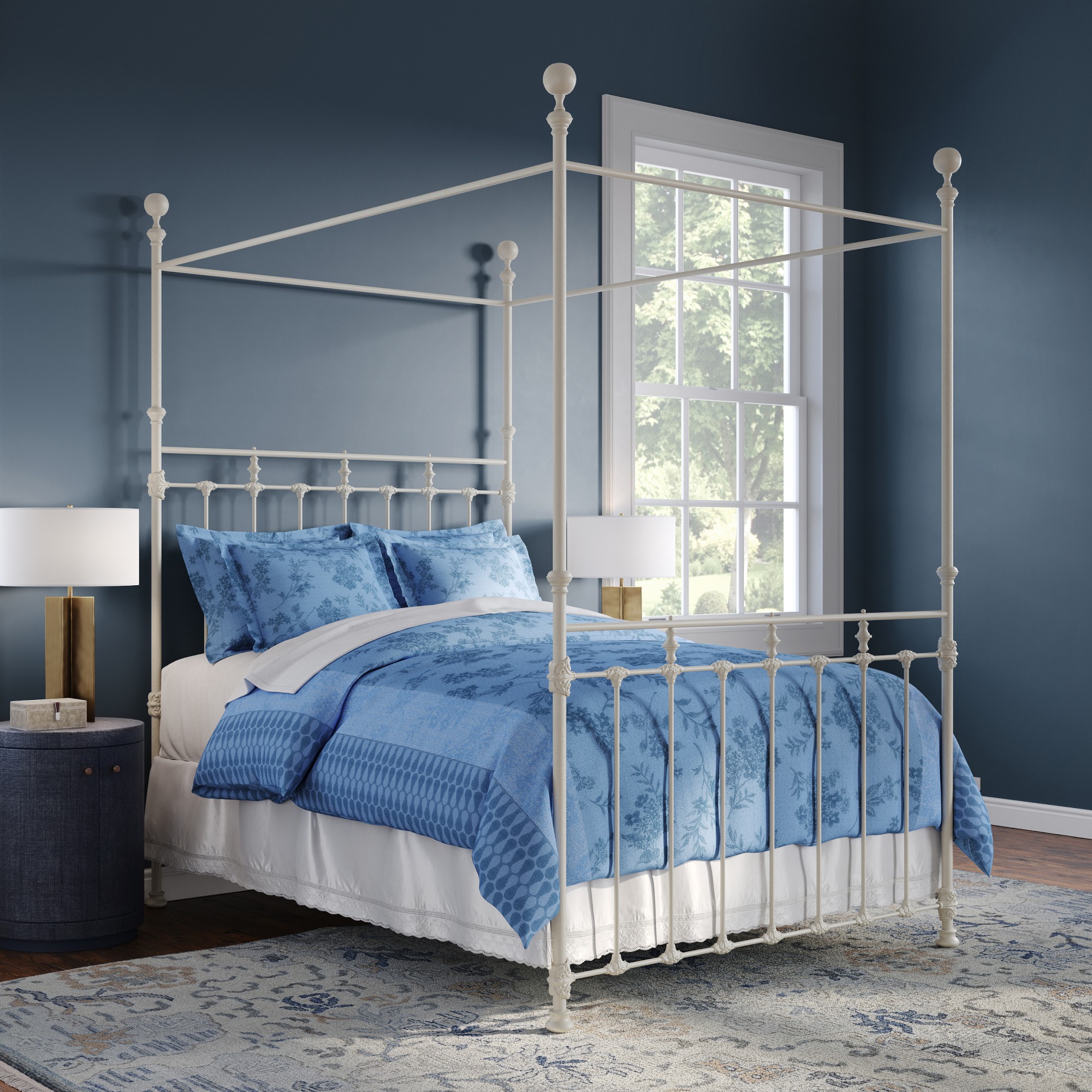 Edinburgh Canopy Iron Bed