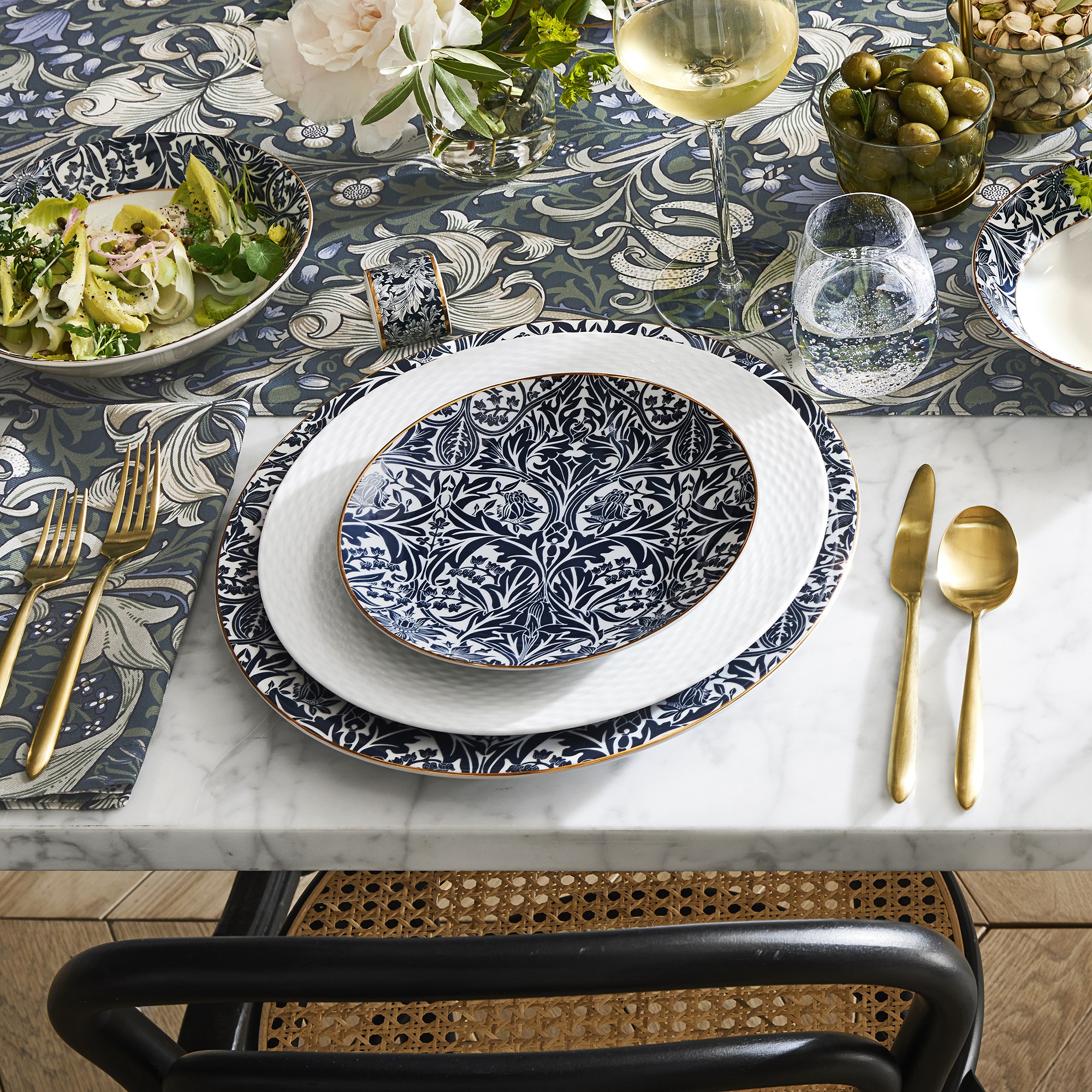 Morris & Co. x Williams Sonoma Golden Lilly Table Runner