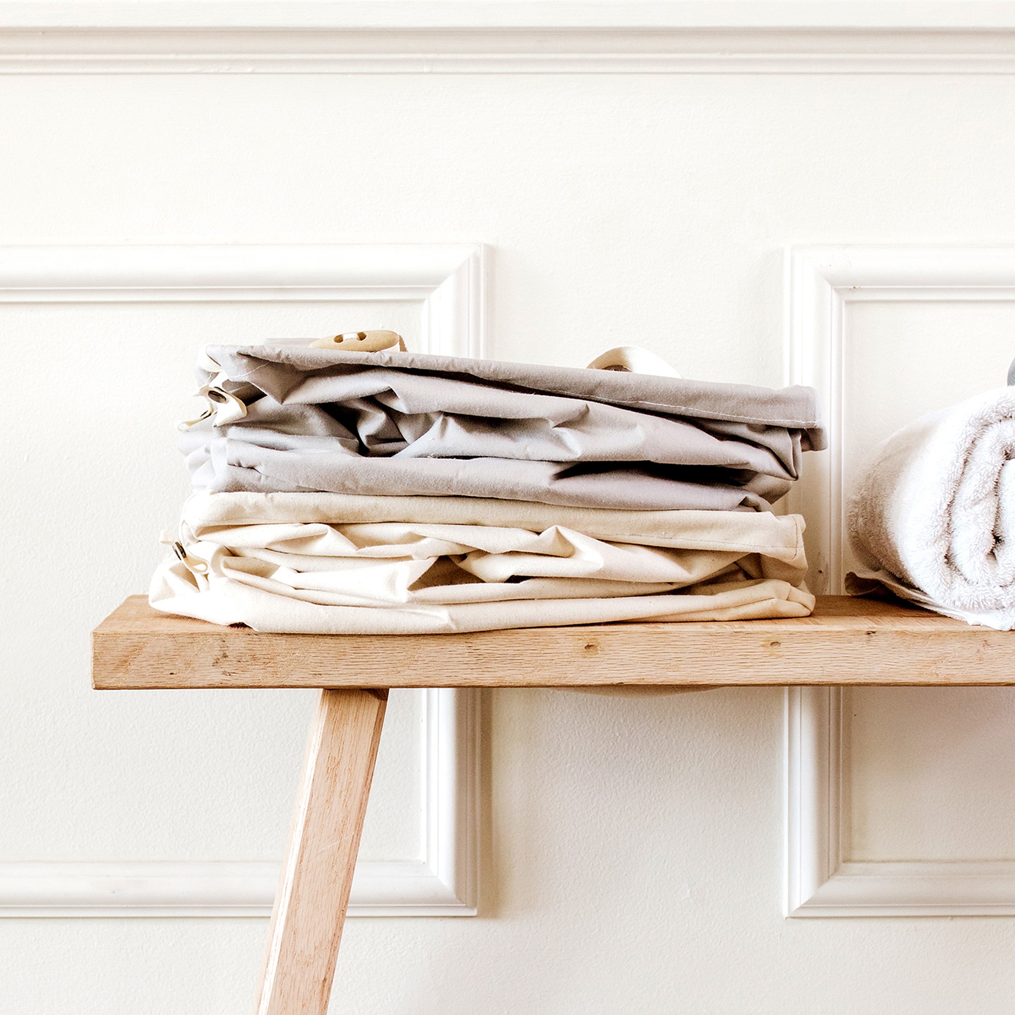 Full Circle Cotton Laundry Hamper