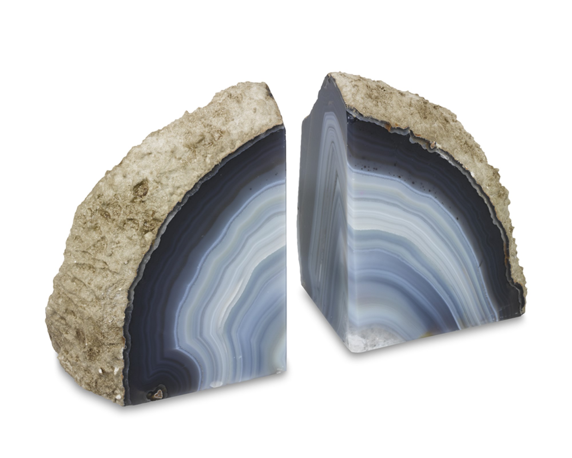 Agate Bookends, Set of 2