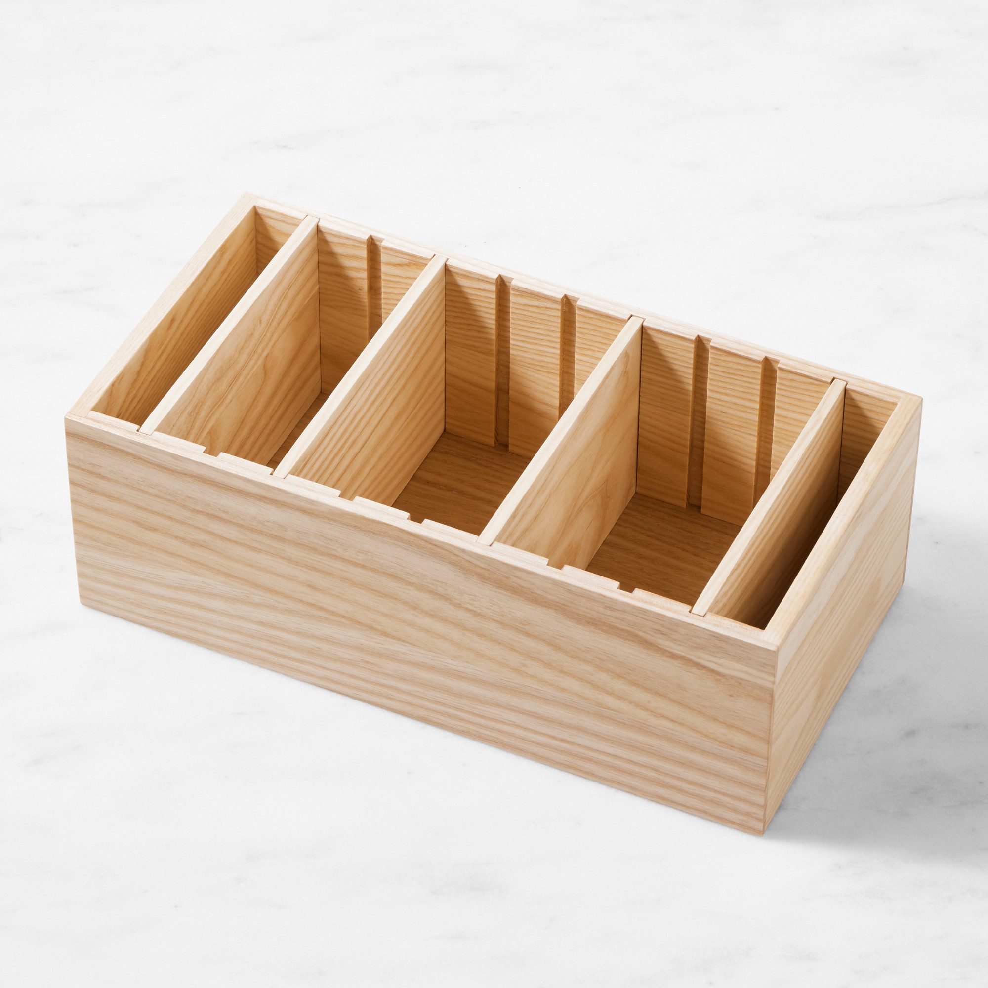 Hold Everything Adjustable Divided Cabinet & Drawer Organizer, Ashwood