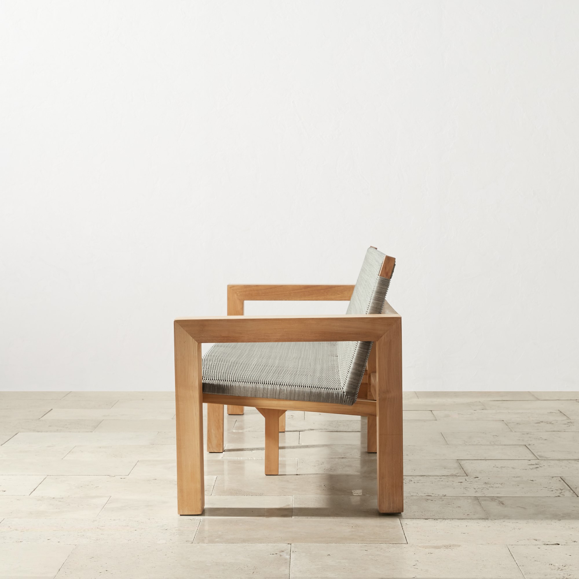 Larnaca Outdoor Teak x All-Weather Weave Sofa (68