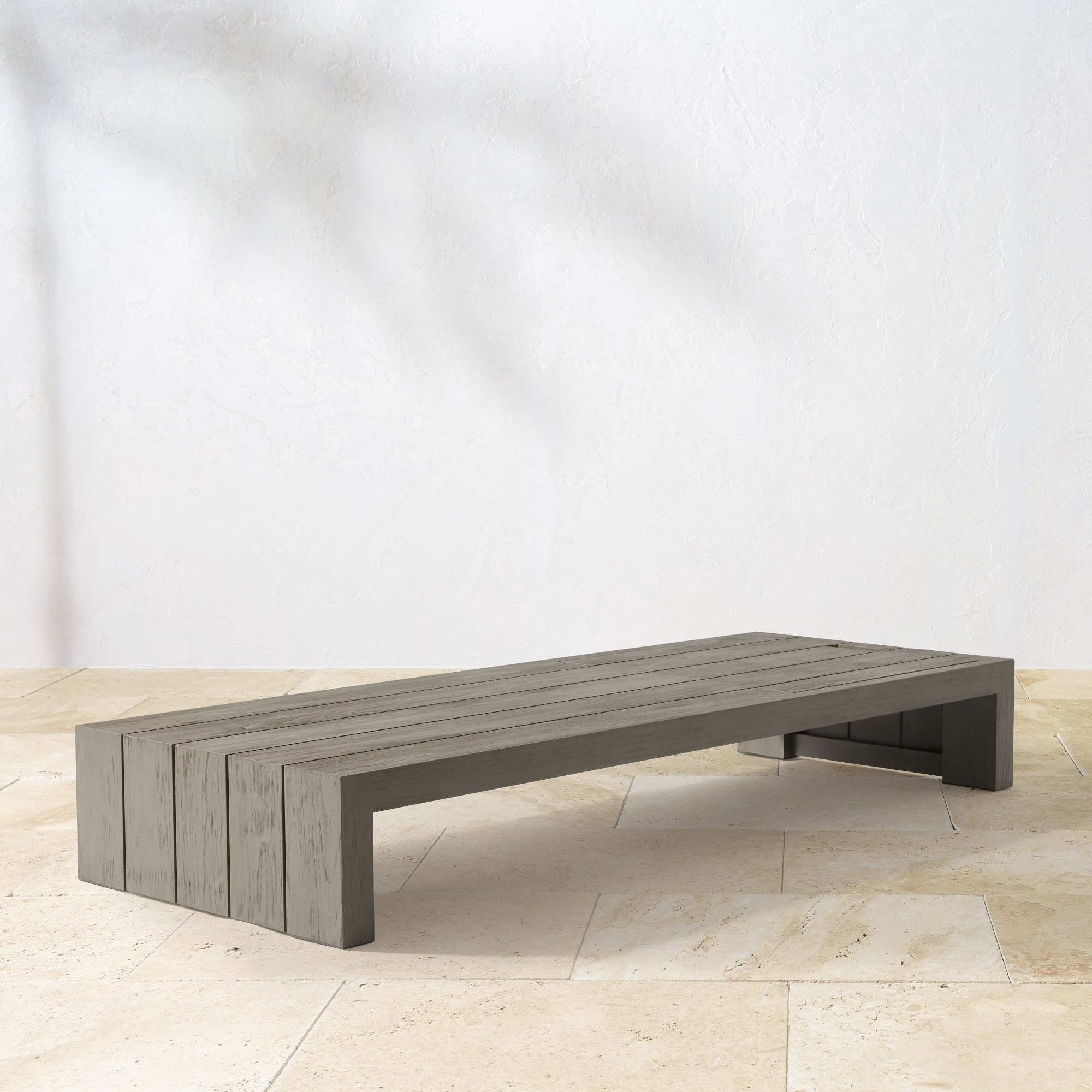 Larnaca Outdoor Grey Teak Chaise