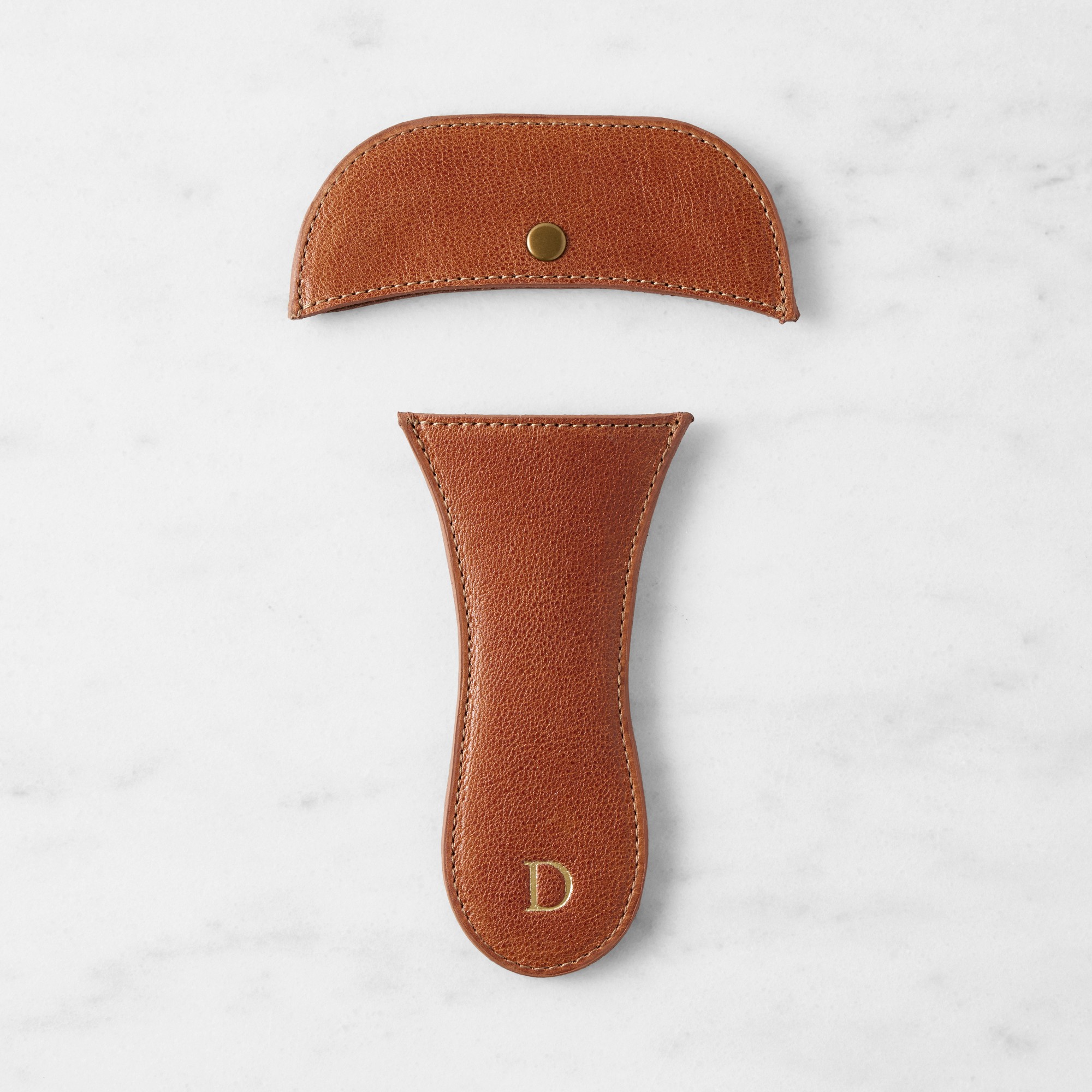 Personalized Leather Handle Sleeve Set for Lodge Skillet