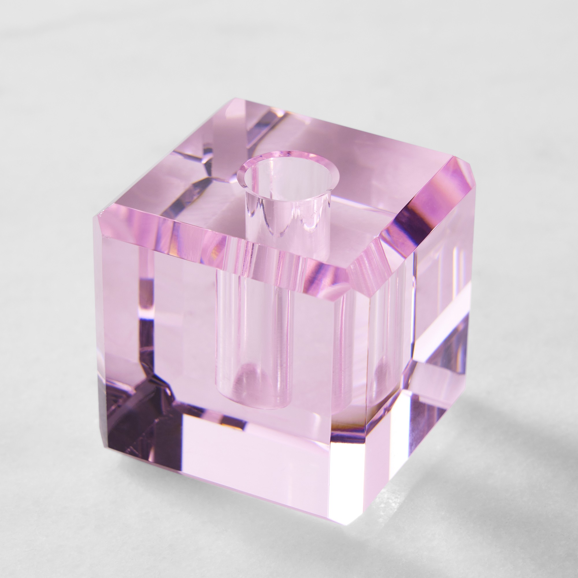 Crystal Tiny Taper Holders, Set of 2