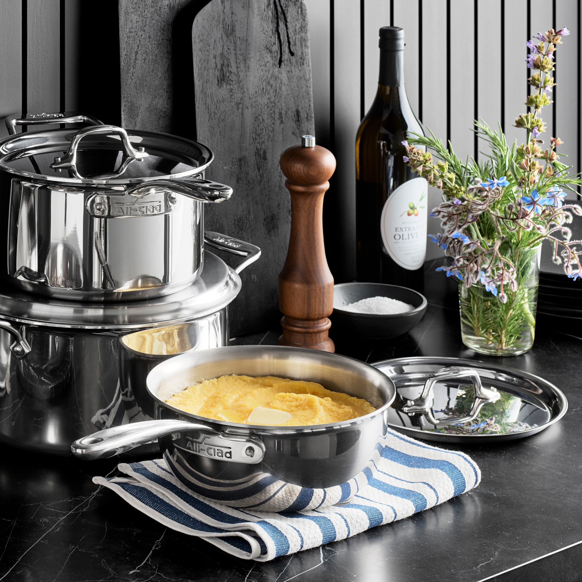 All-Clad G5™ Graphite Core Stainless-Steel Saucier, 2 1/2-Qt.