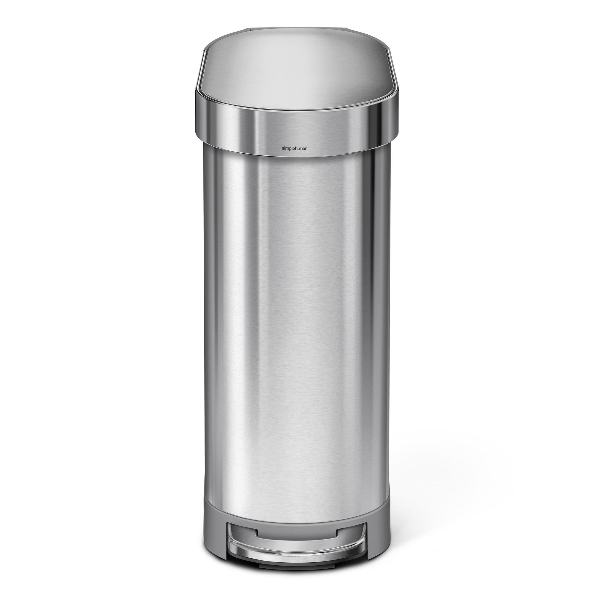 simplehuman™ 45-Liter Slim Hands-Free Kitchen Step Trash Can with Liner Rim