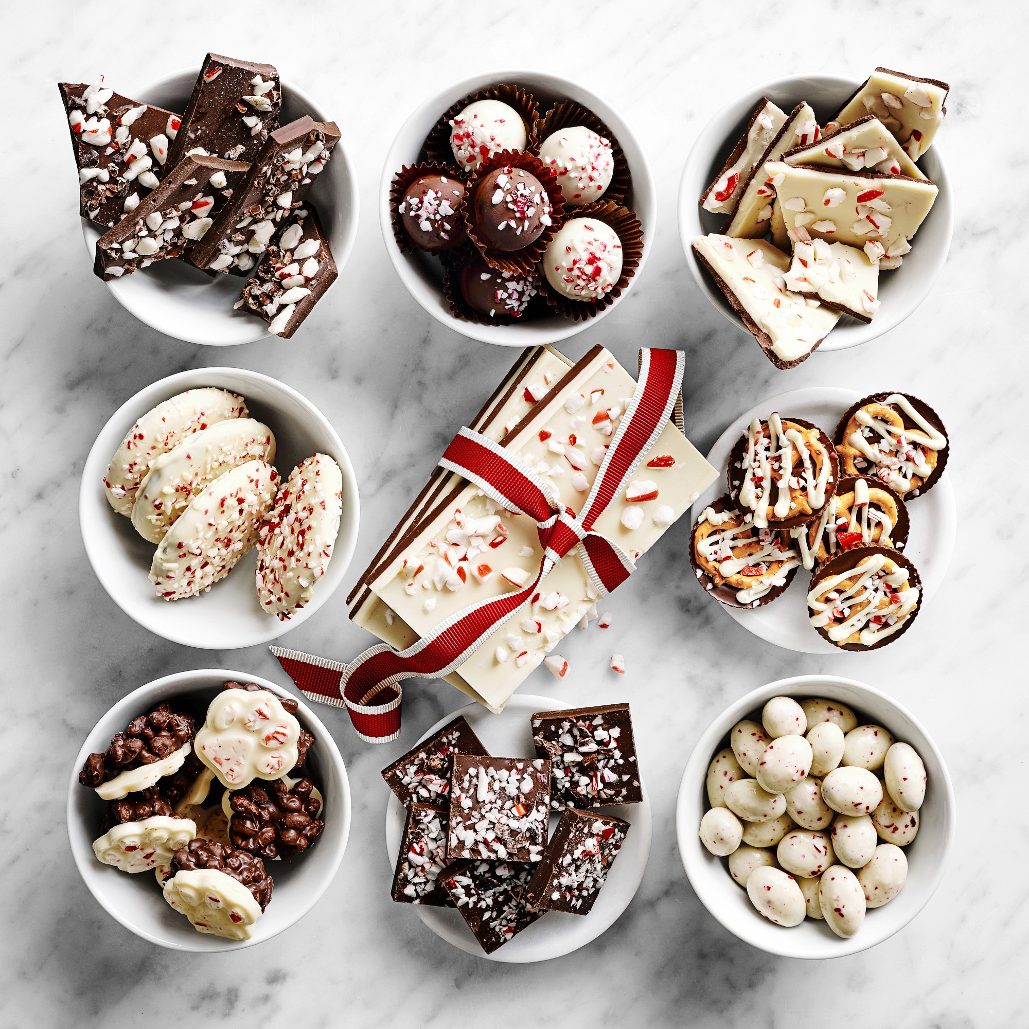 Williams Sonoma Peppermint Bark Truffles