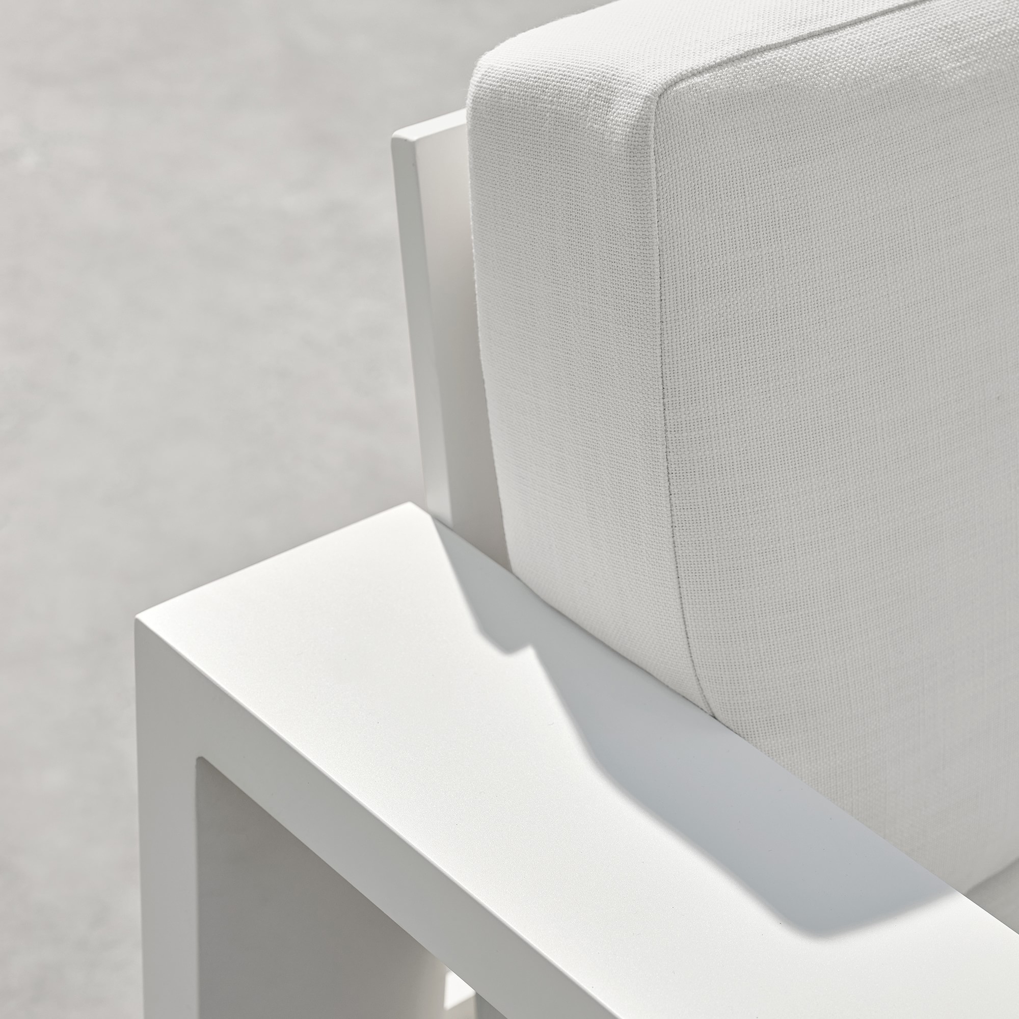 Larnaca Outdoor White Metal Club Chair