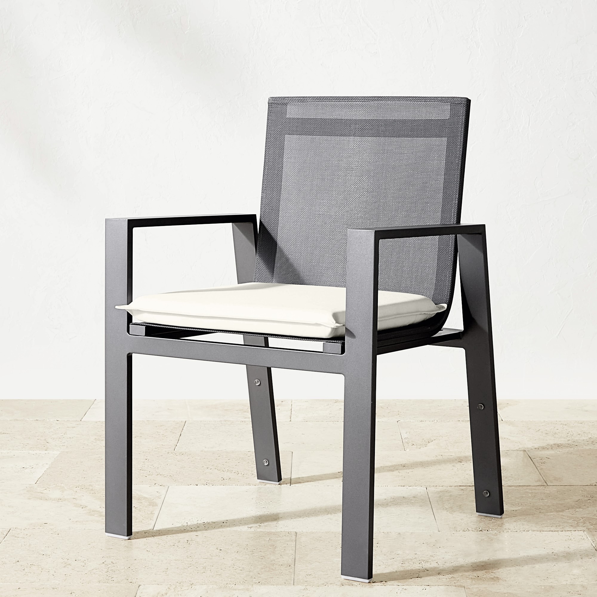 Santa Barbara Outdoor Metal Dining Armchair