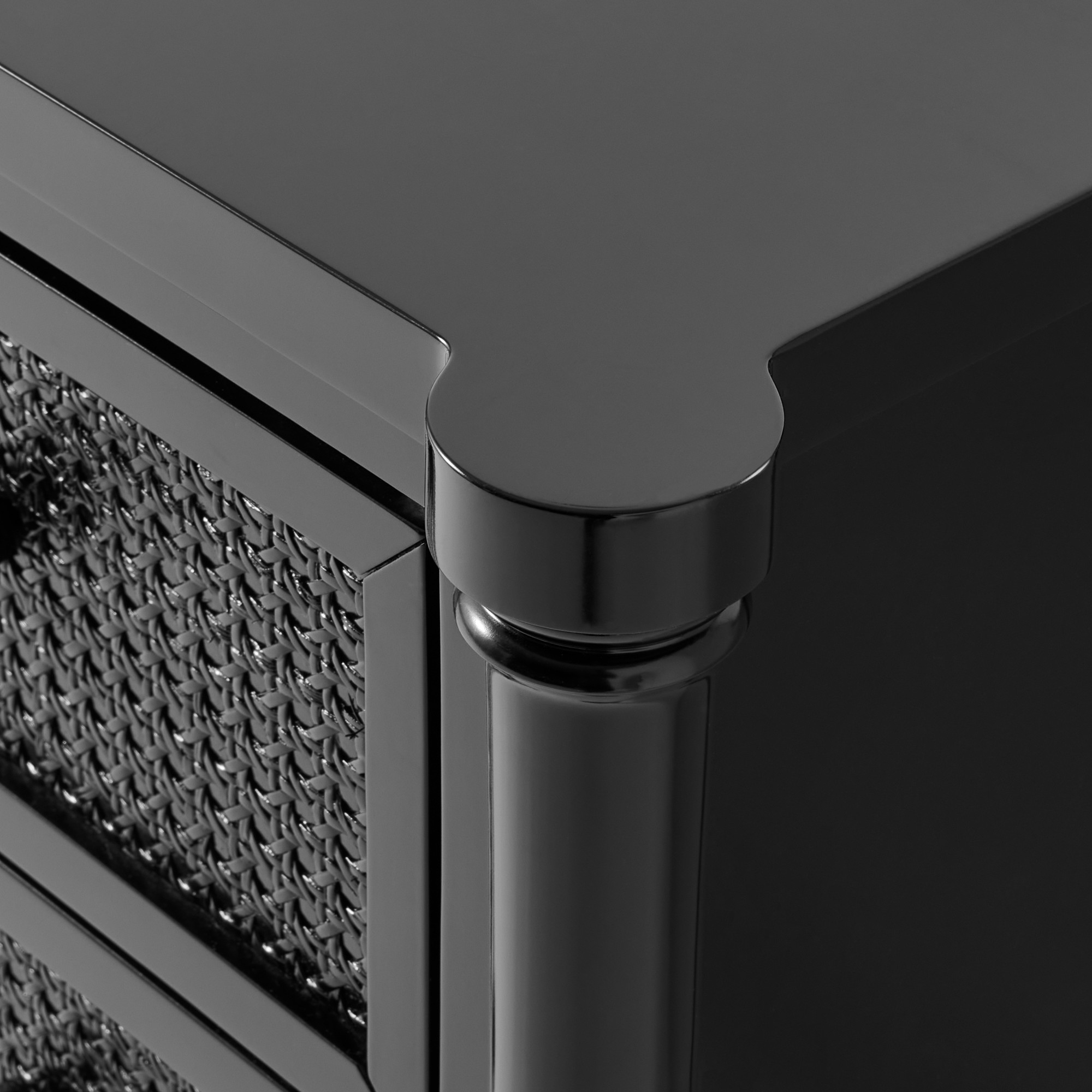 Cane 2-Drawer Nightstand (36