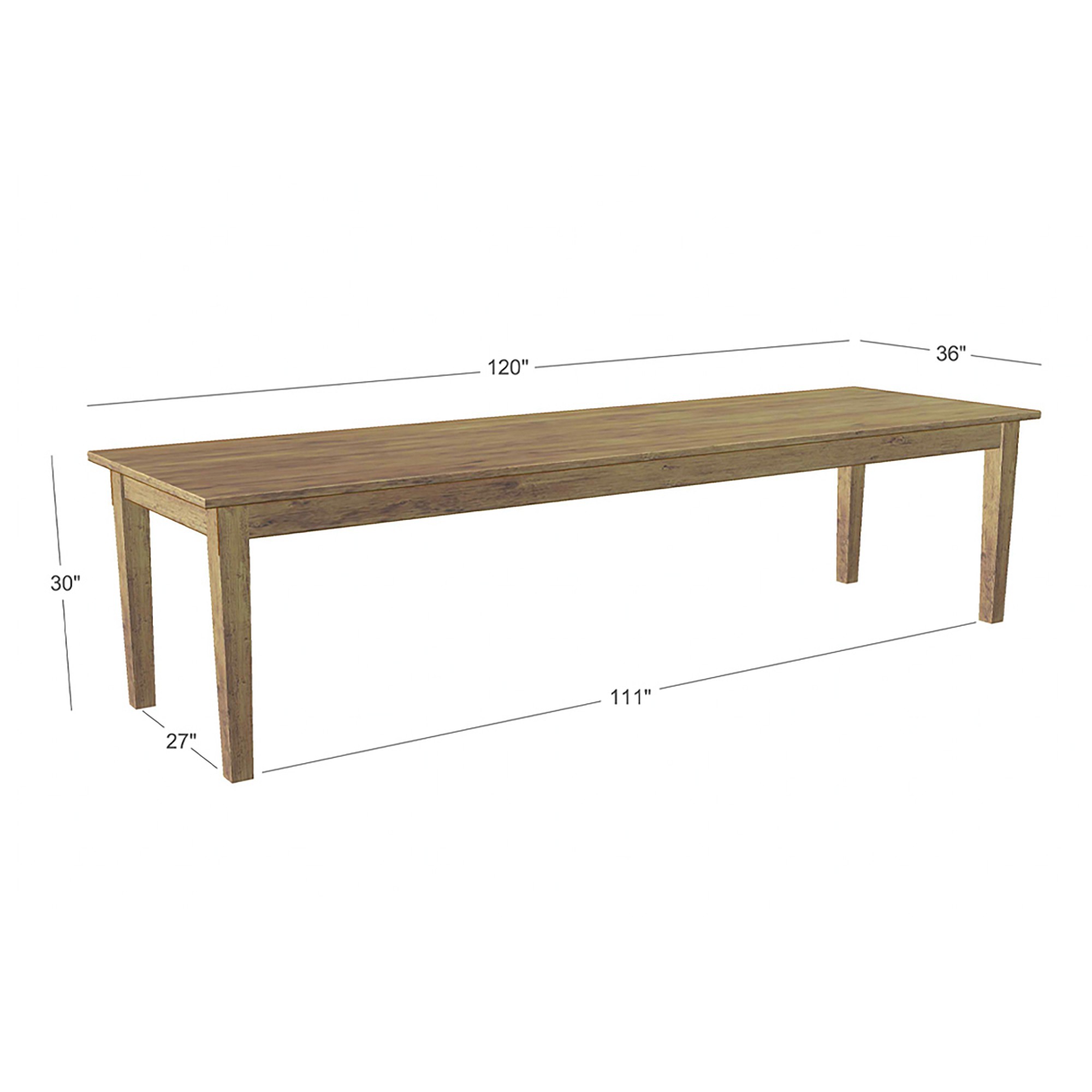 Chamonix Farm Table (72