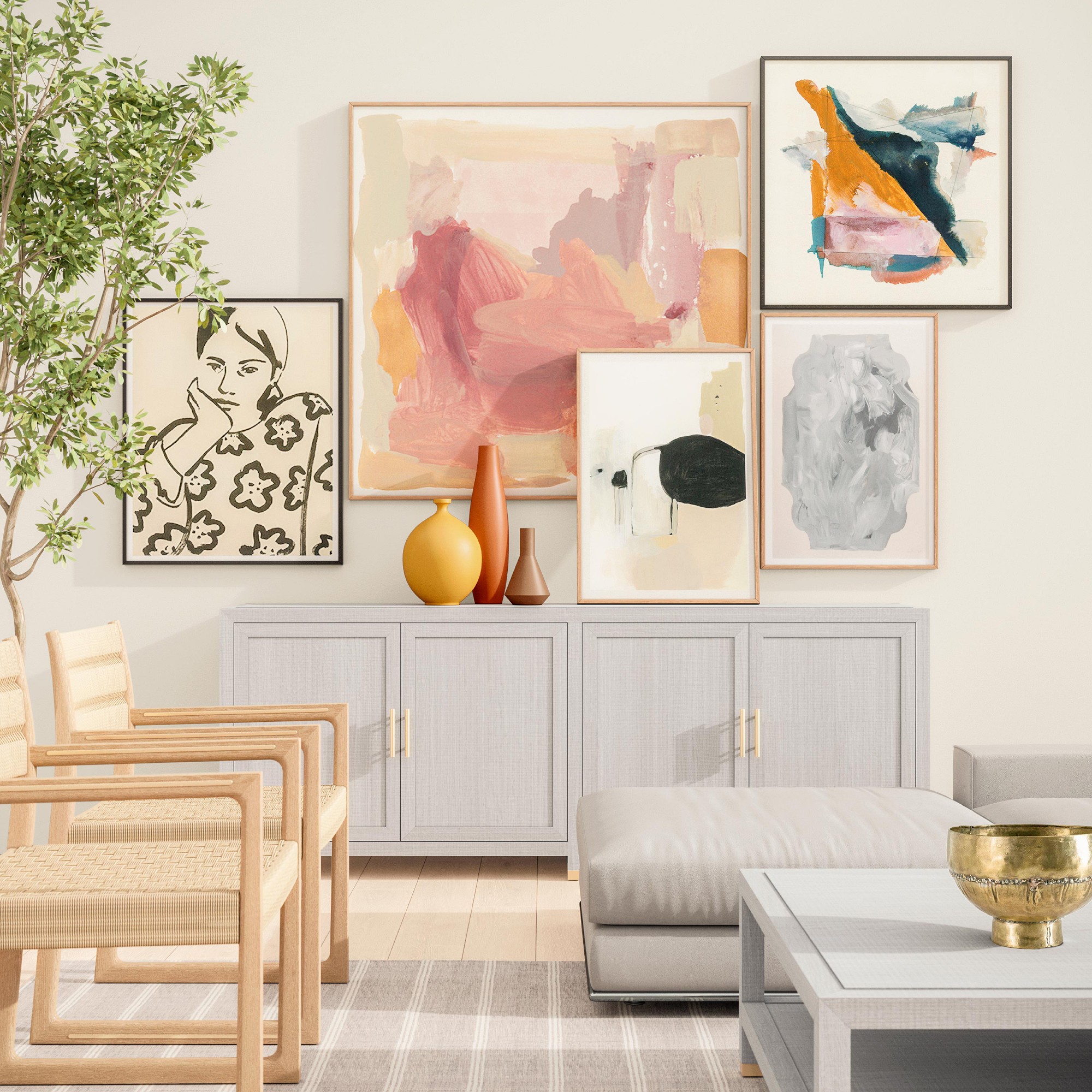 Majorca 4 Door Credenza (89