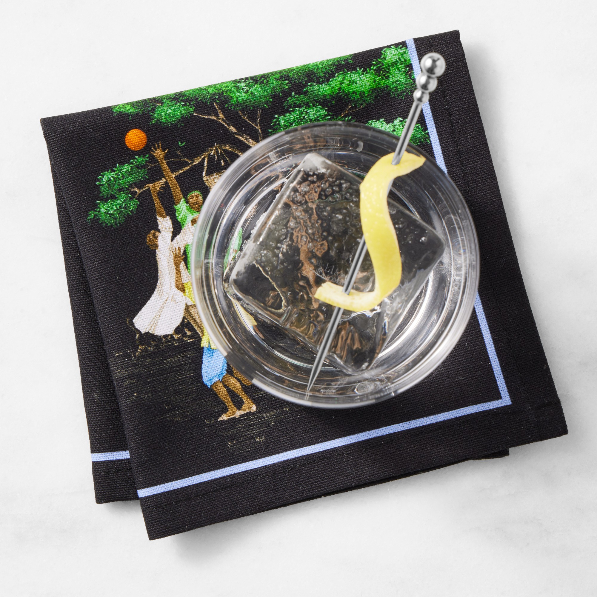 Sheila Bridges x Williams Sonoma Harlem Toile Cocktail Napkins, Set of 4