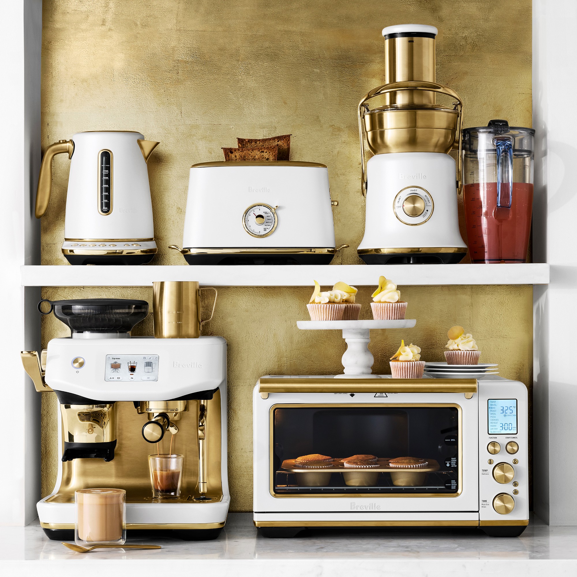 Breville Barista Touch™ Impress Espresso Machine Brass Collection