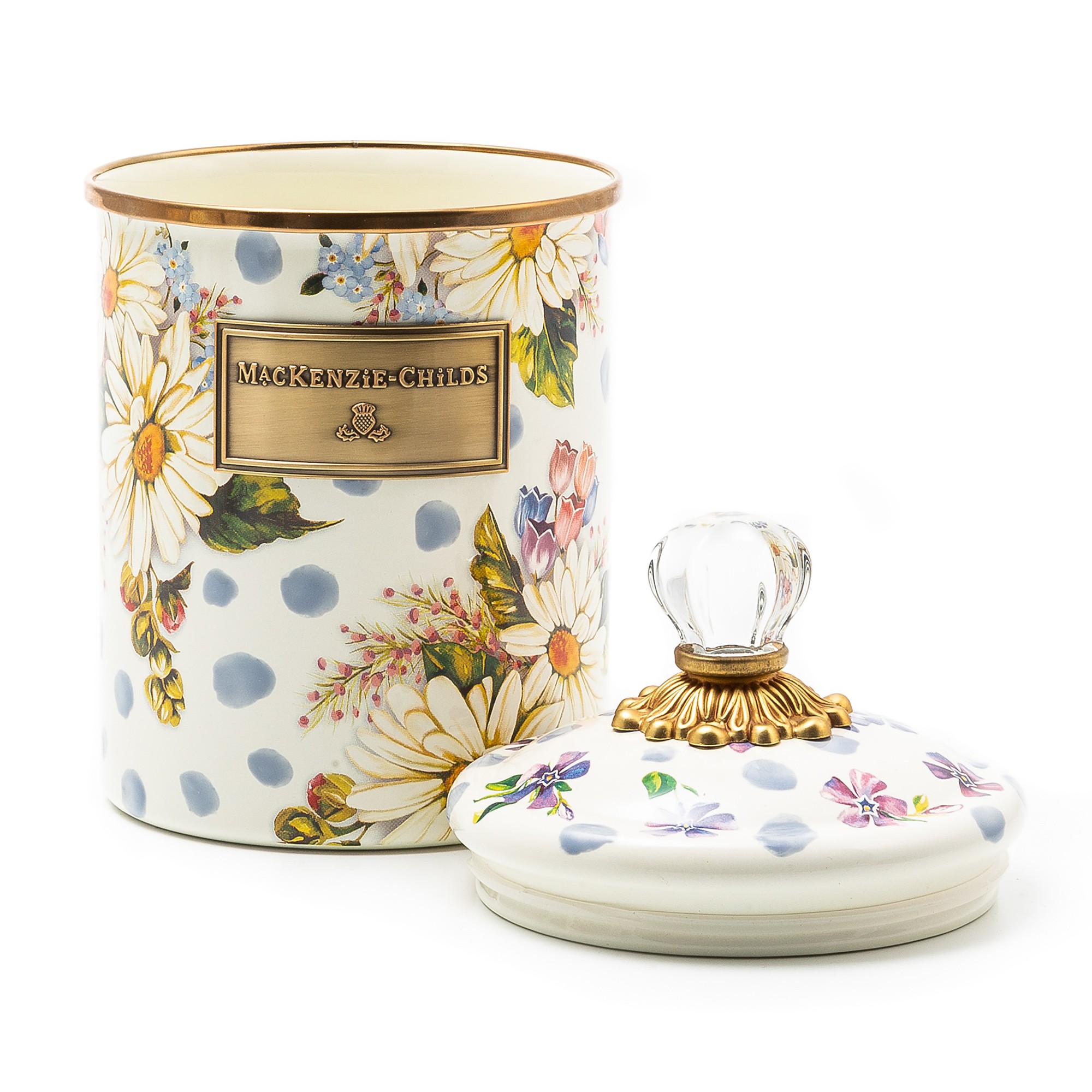 Mackenzie-Childs Wildflowers Enamel Canister