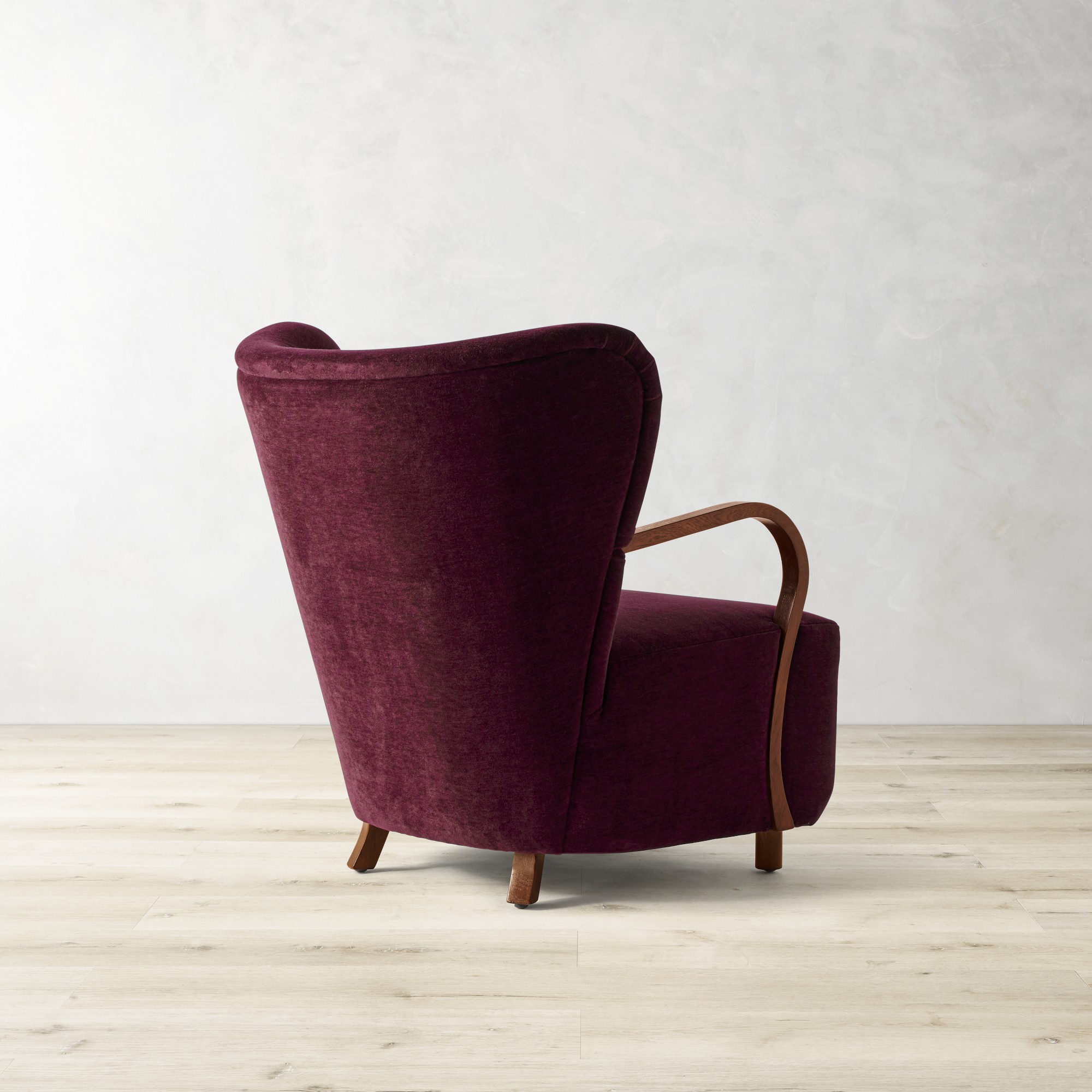 Corban Bentwood Upholstered Occasional Chair