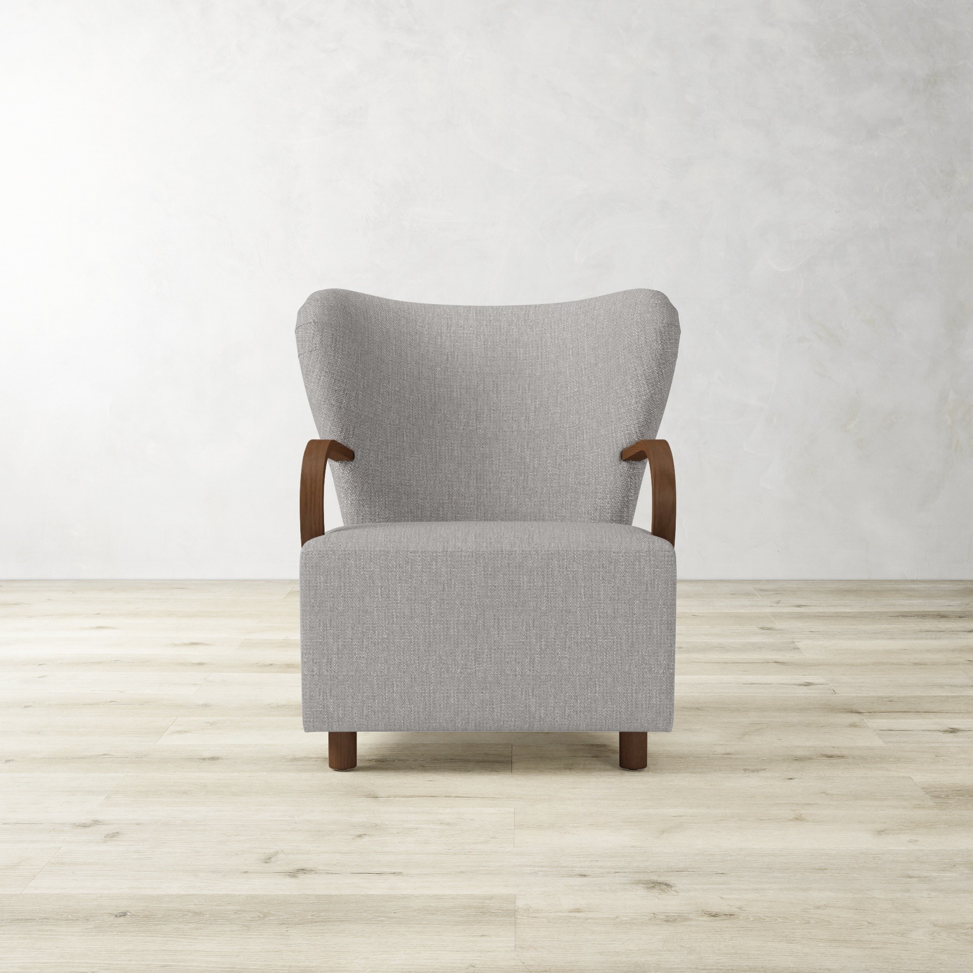 Corban Bentwood Upholstered Occasional Chair