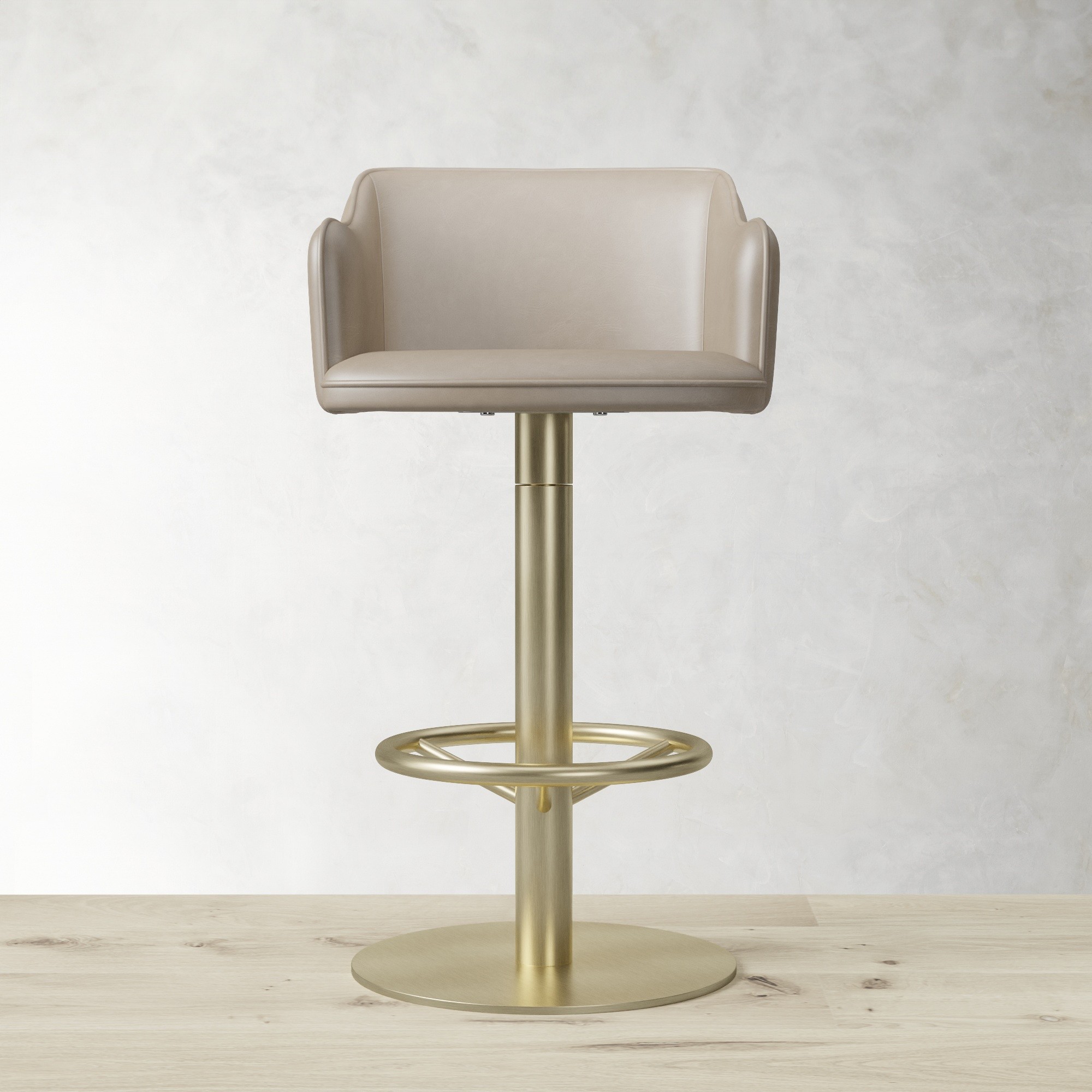 Harding Upholstered Pedestal Counter  & Bar Stool