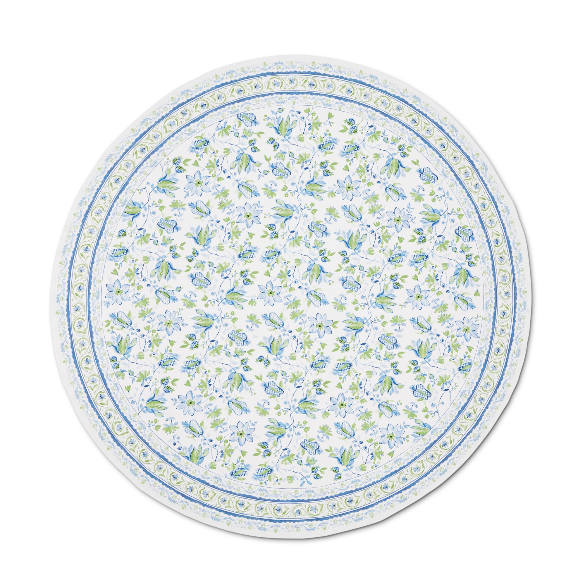 Painted Vine Round Tablecloth