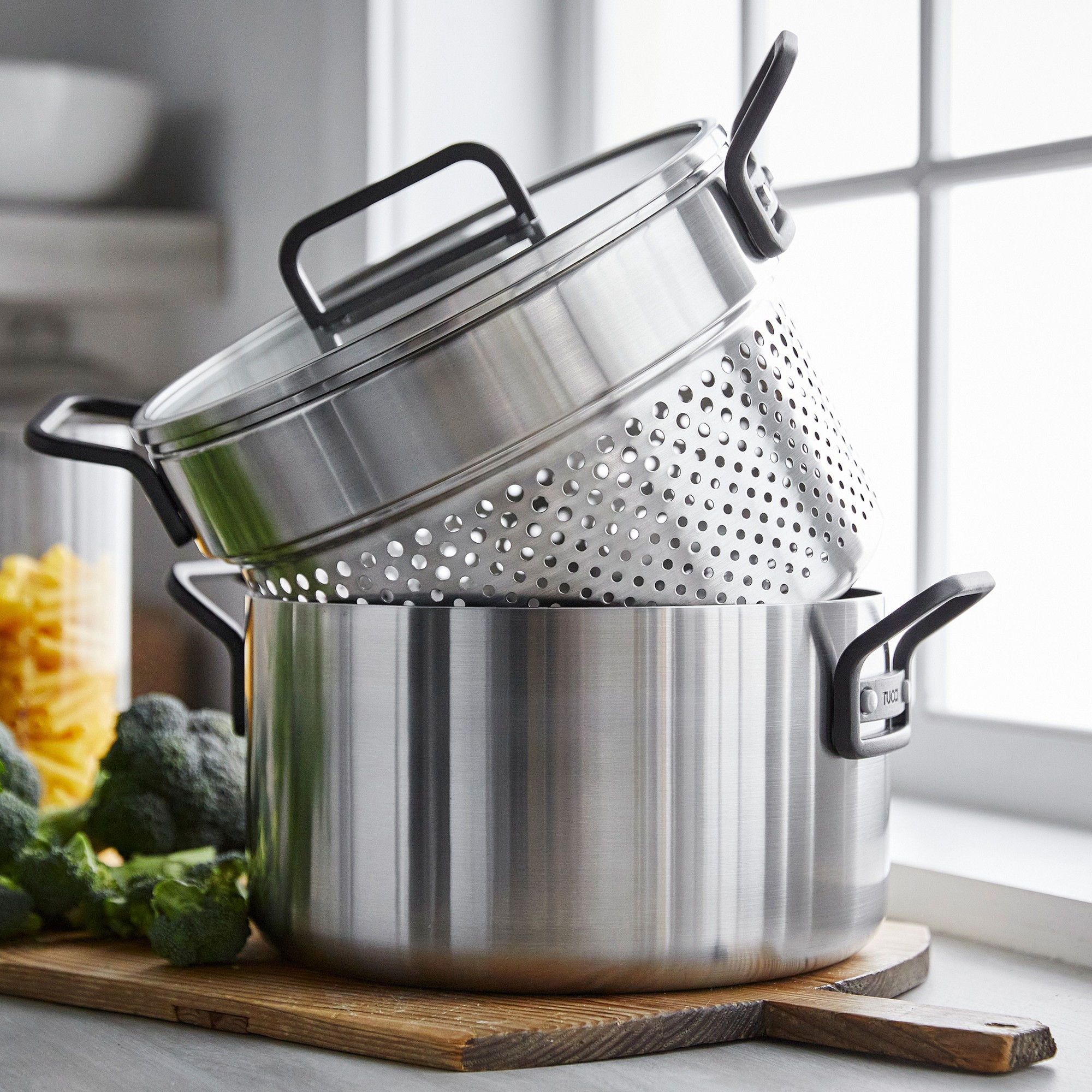 GreenPan™ Stanley Tucci™ Stainless-Steel Ceramic Nonstick 11-Piece Cookware Set