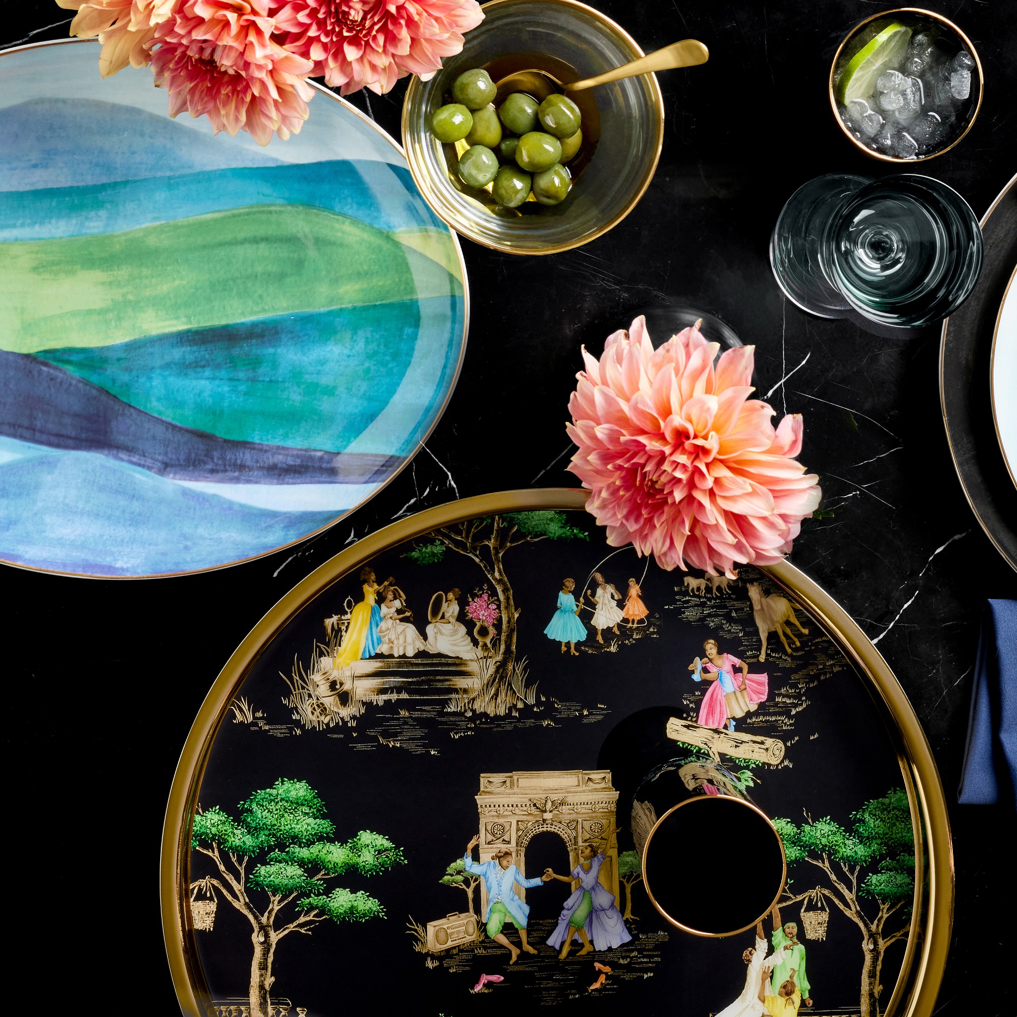 Sheila Bridges x Williams Sonoma Harlem Toile Tray