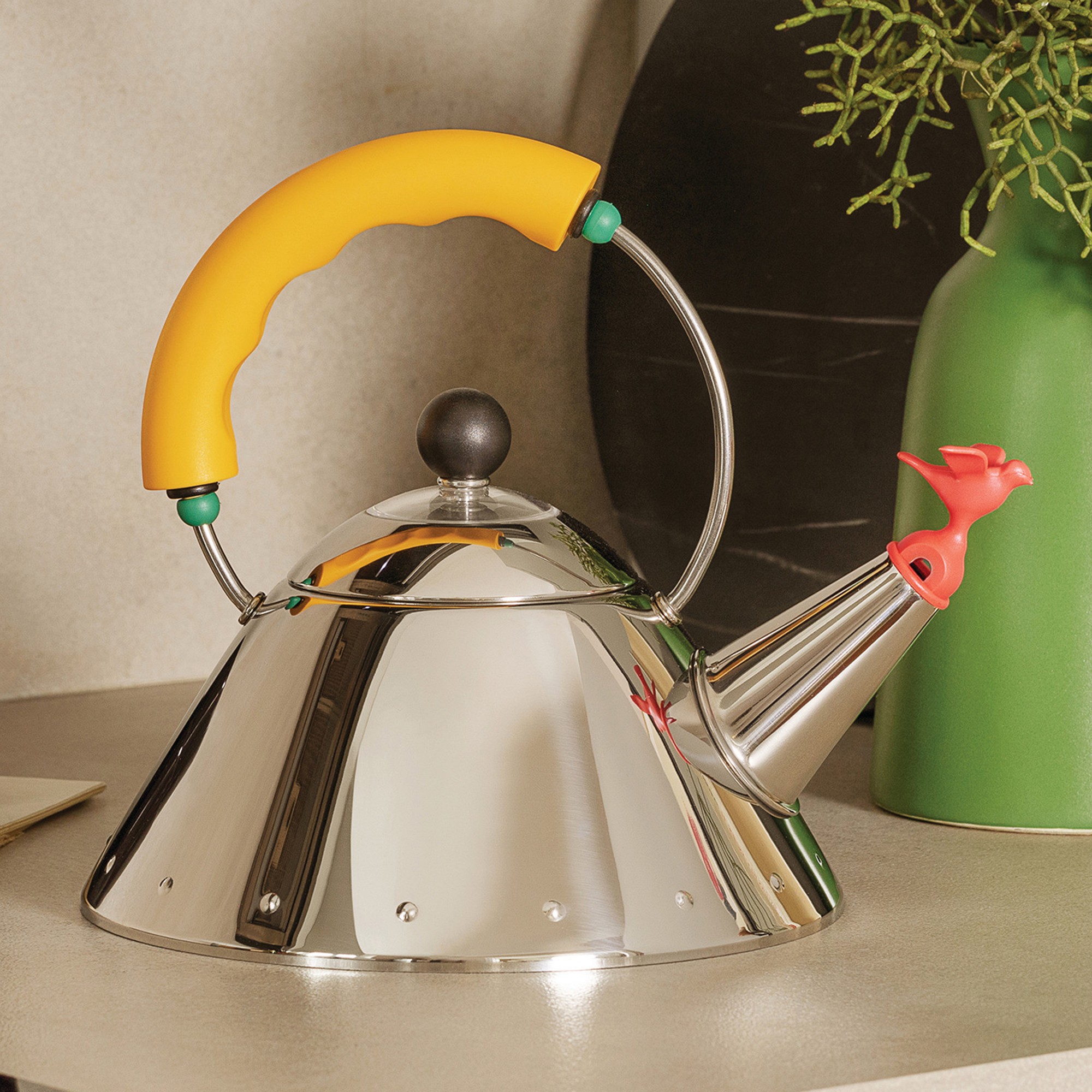 Alessi Michael Graves 9093 Stainless-Steel Tea Kettle