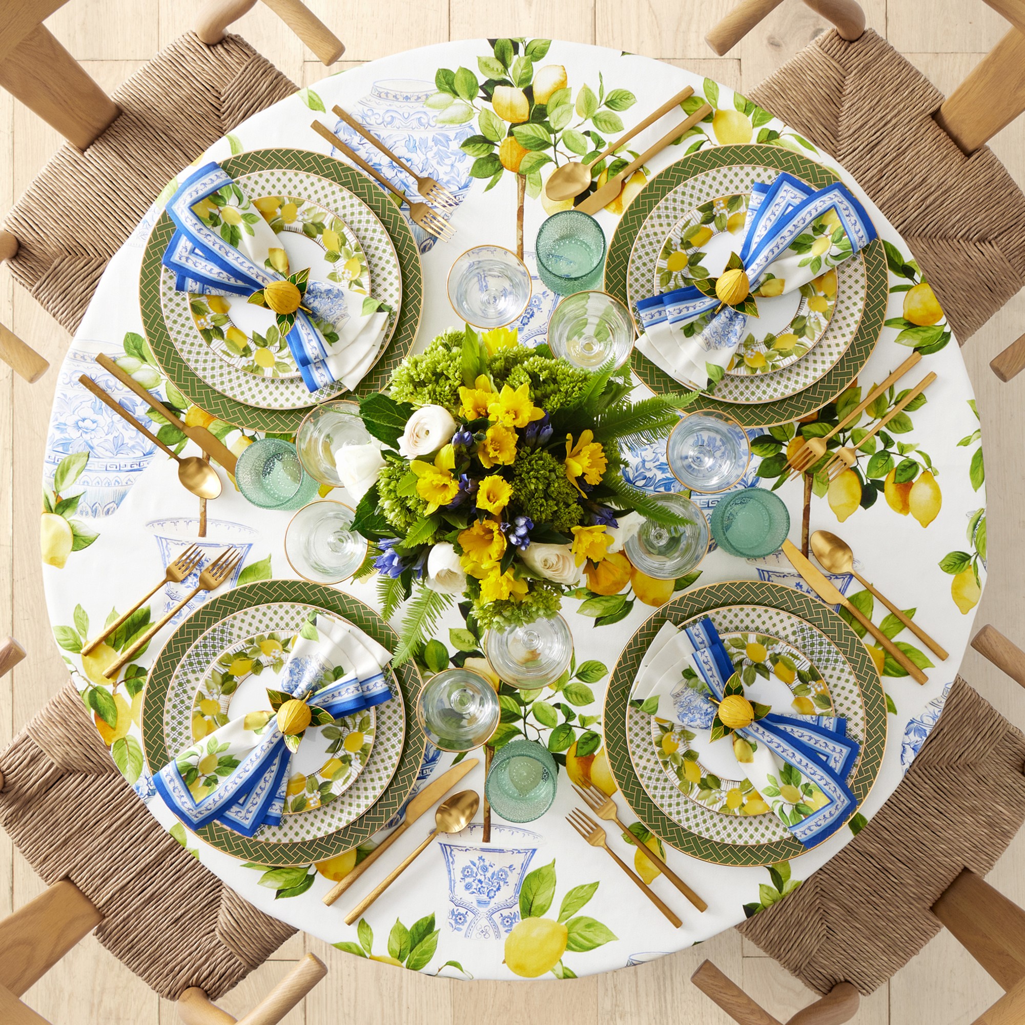 Limone Round Tablecloth