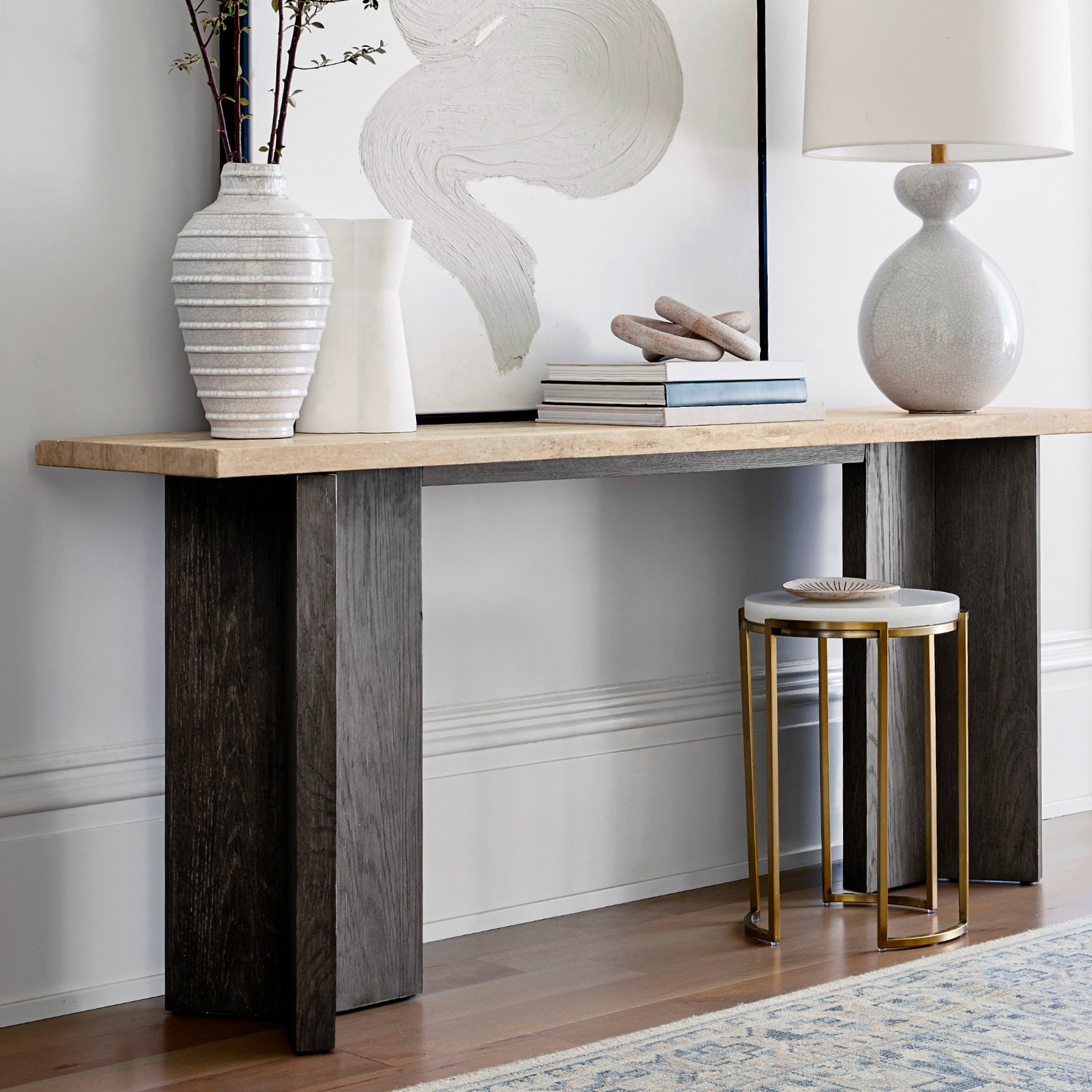 Lago Accent Table, Antique Brass (14