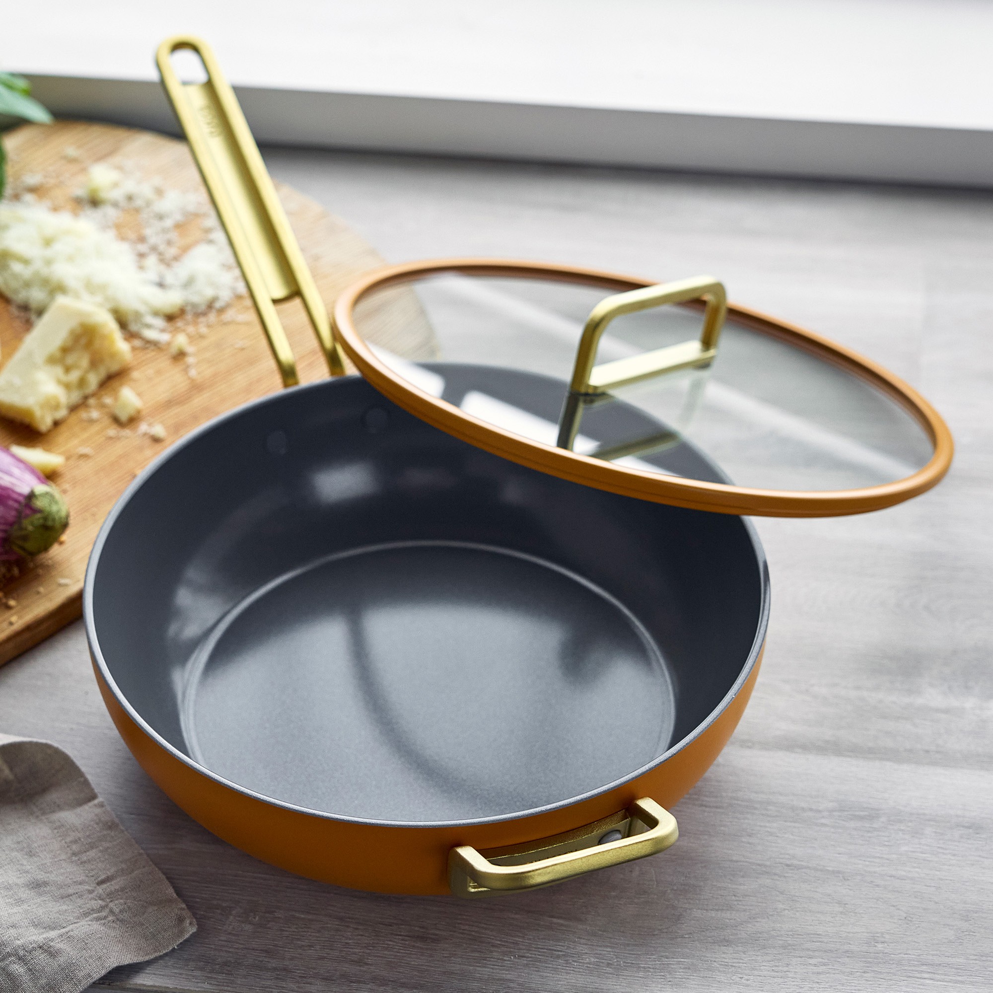 GreenPan™ Stanley Tucci™ Ceramic Nonstick Junior Essential Stanley Pan, 4 1/2-Qt.