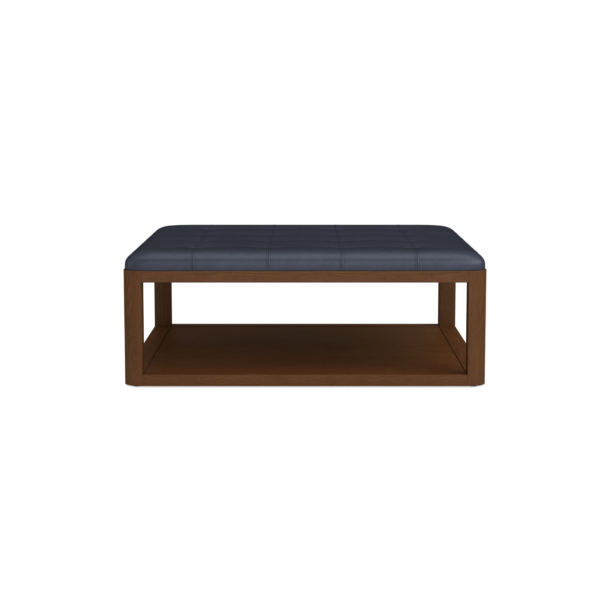 Porte Grid Tufted Rectangular Ottoman (48