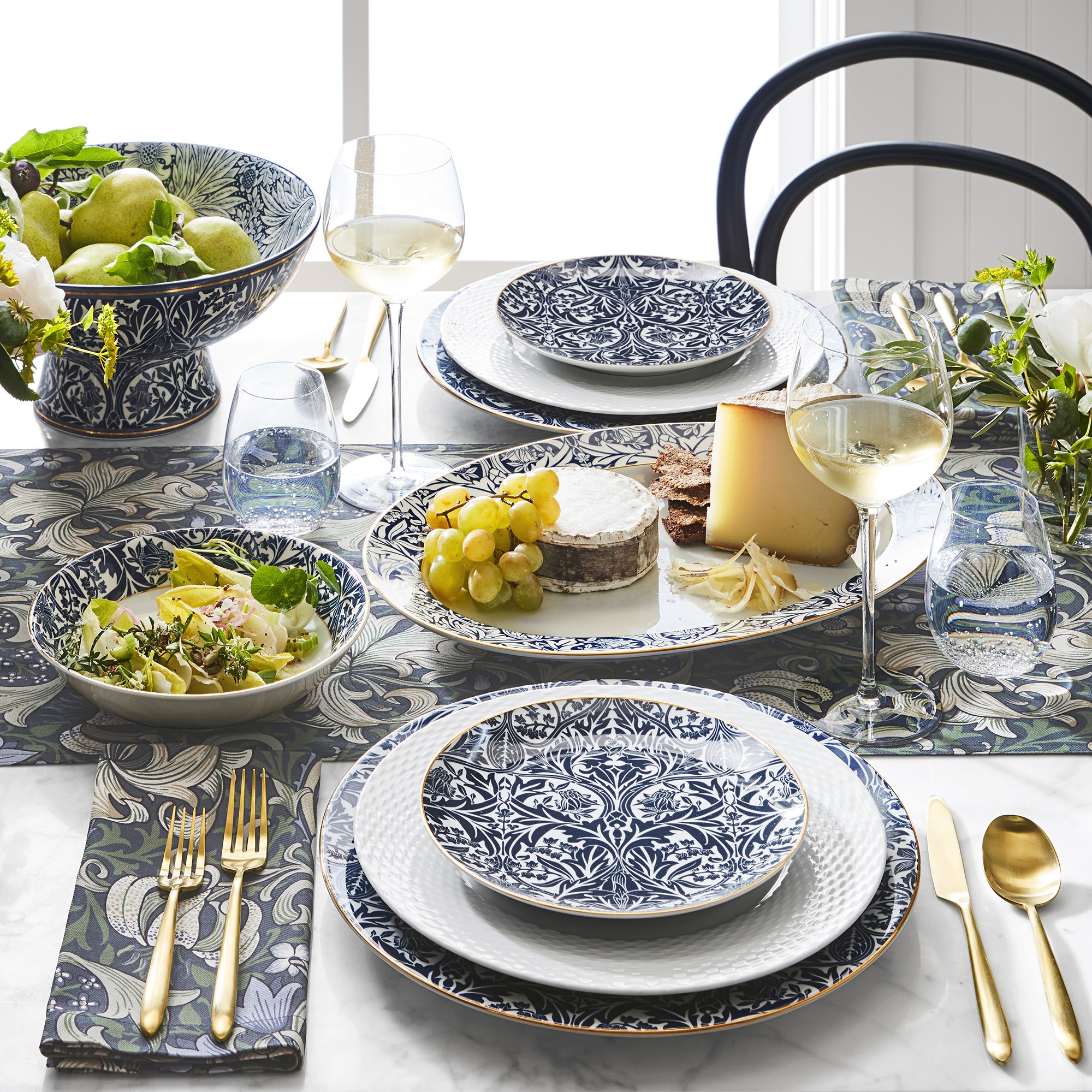 Morris & Co. x Williams Sonoma Golden Lilly Table Runner