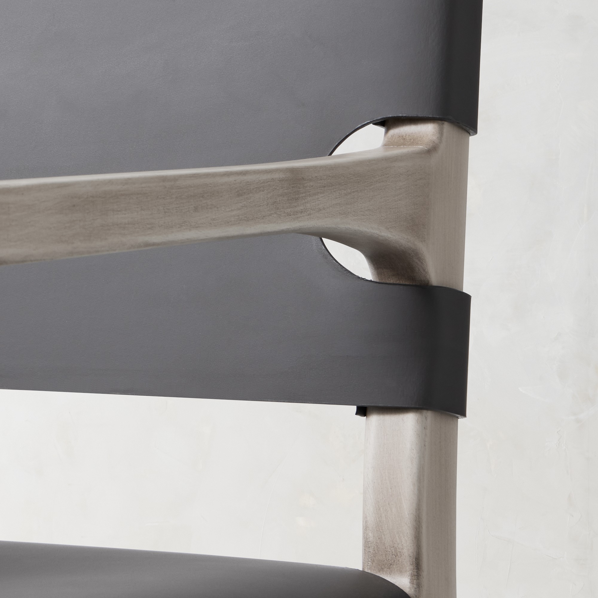 Stratton Leather Slung Armchair