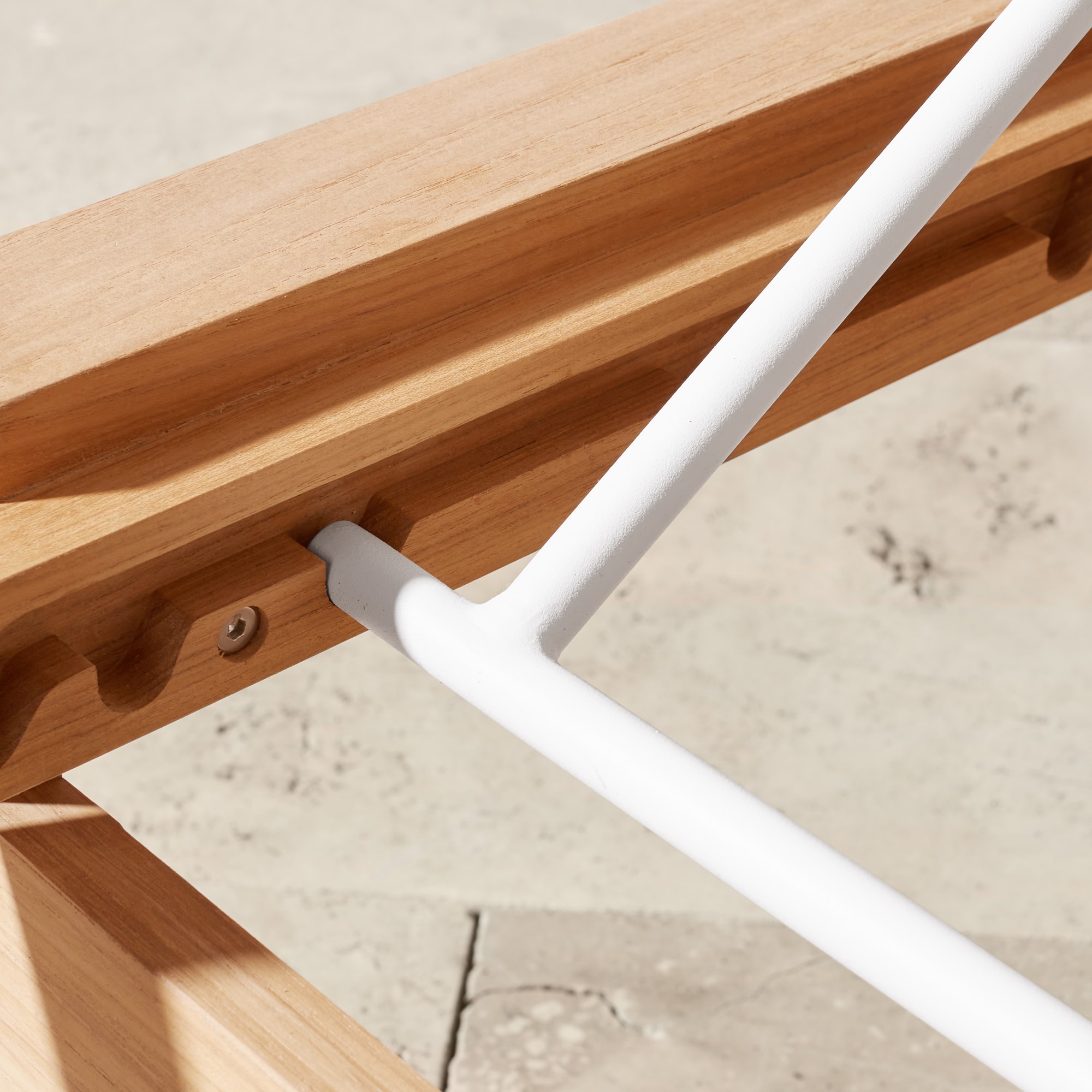 Santa Barbara Outdoor Natural Teak Chaise