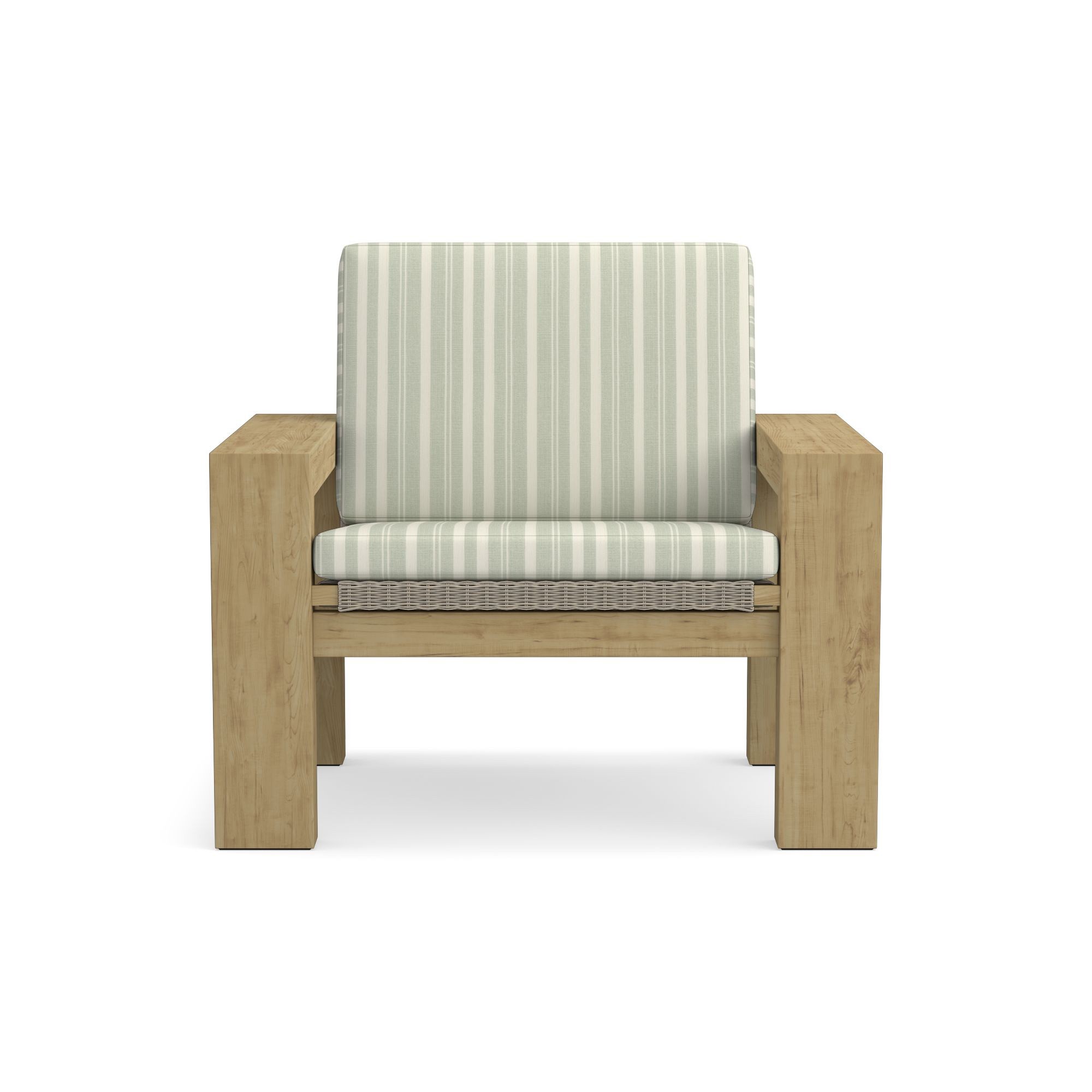 Larnaca Outdoor Teak x All-Weather-Weave Club Chair Cushions