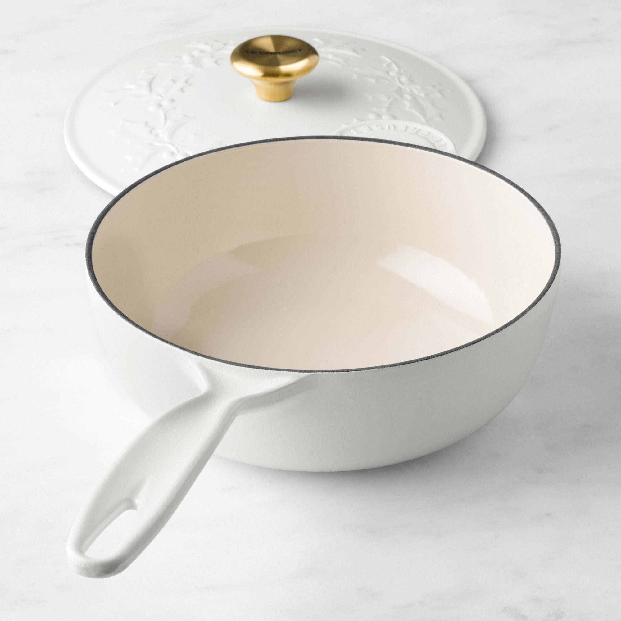 Le Creuset Enameled Cast Iron Holly Saucier, 2 1/4-Qt.