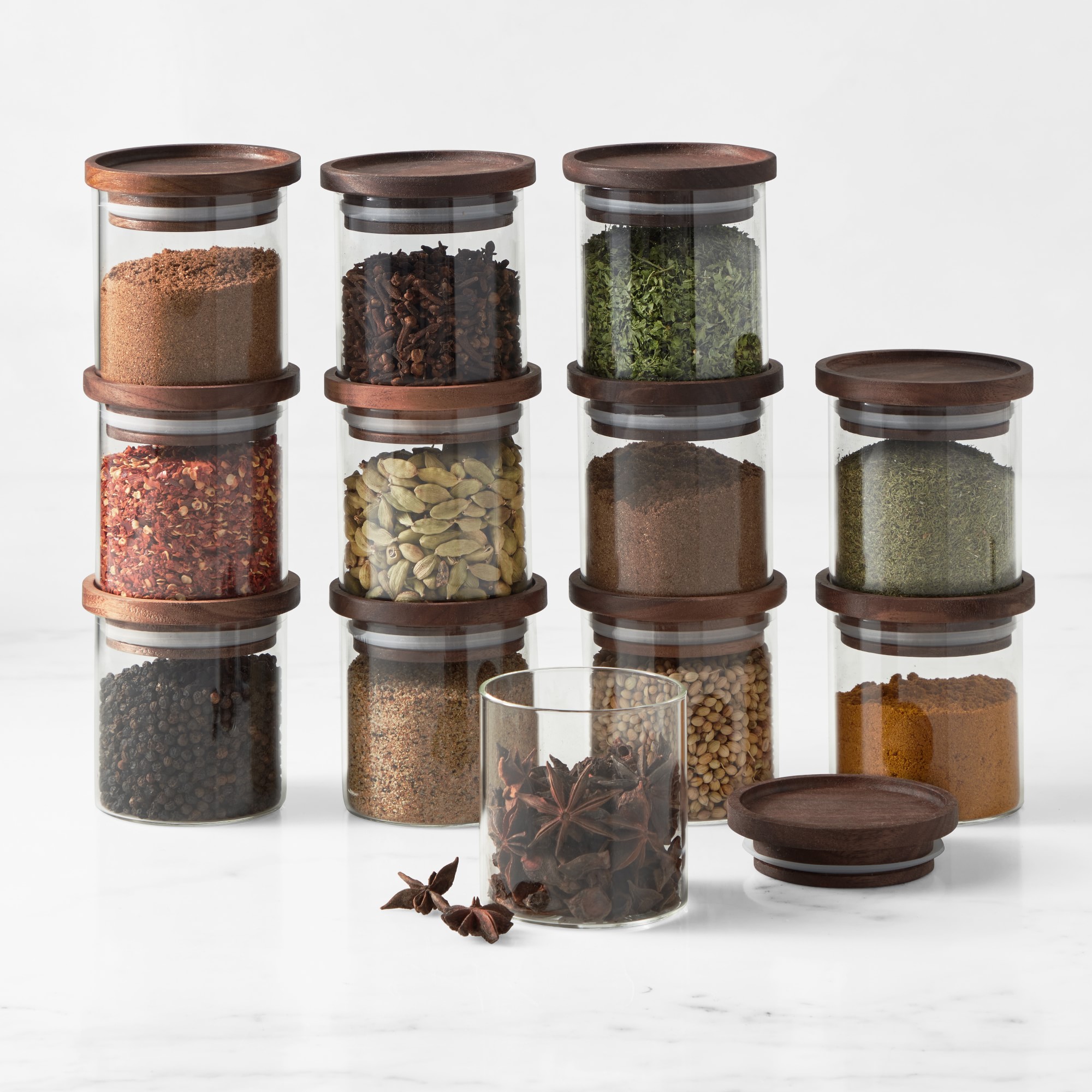Hold Everything Stackable Spice Jars