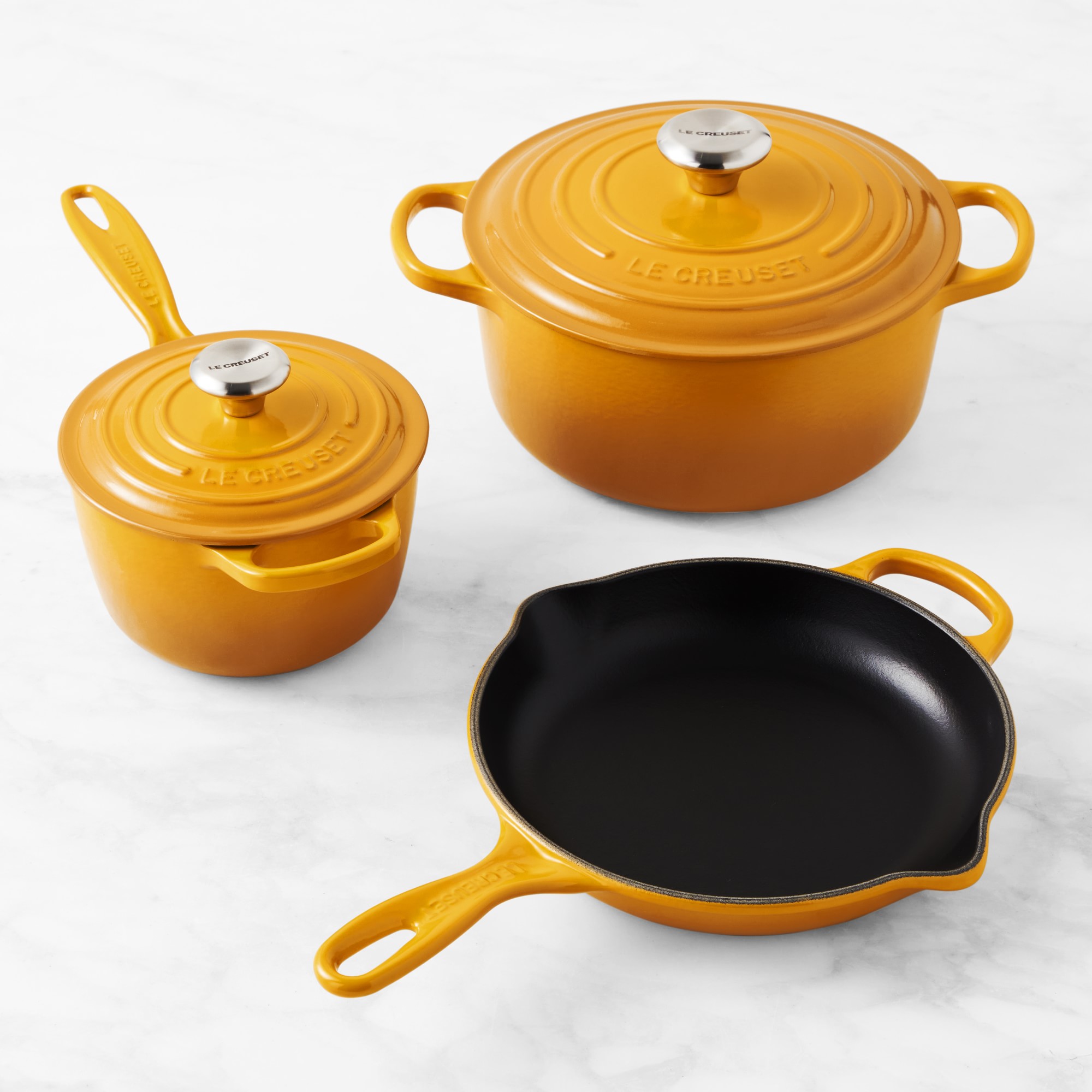 Le Creuset Signature Enameled Cast Iron 5-Piece Cookware Set