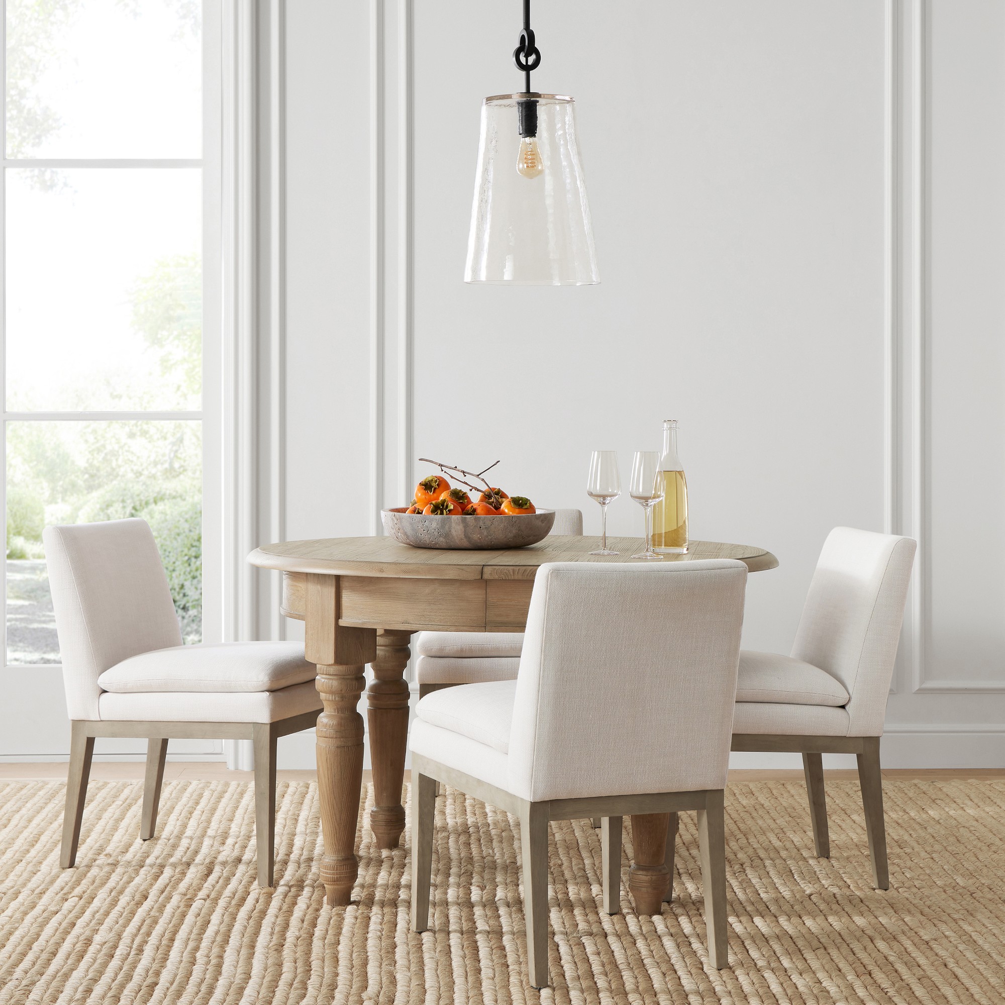 Harvest Extendable Round Dining Table (48