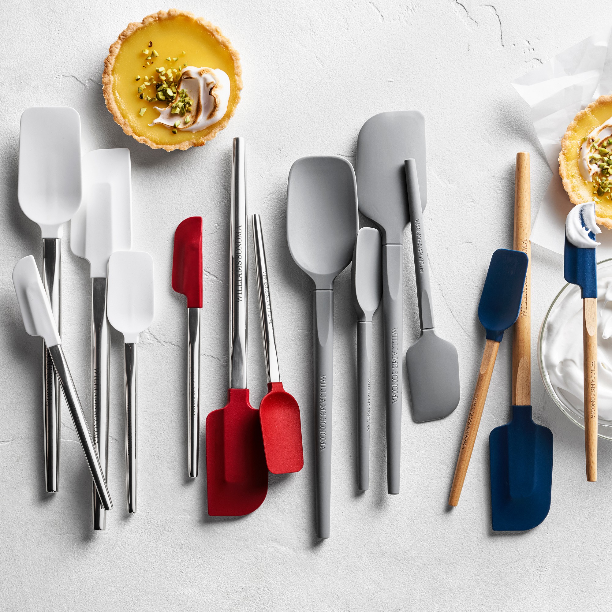 Williams Sonoma Ultimate Silicone Spatulas with Stainless-Steel Handle, Set of 4